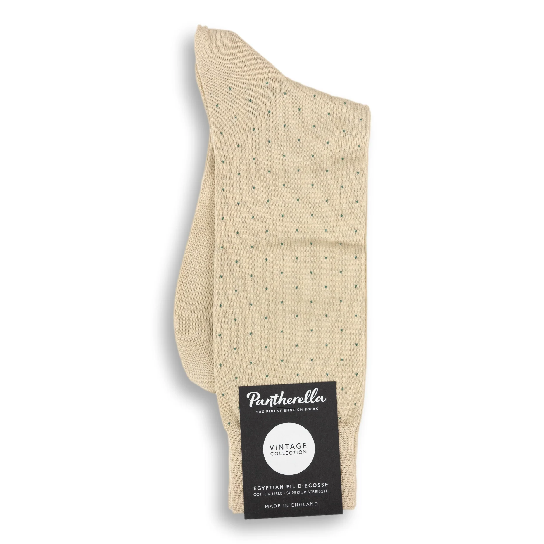 Gadsbury Pin Dot Cotton Mid-Calf Dress Sock - Image 9