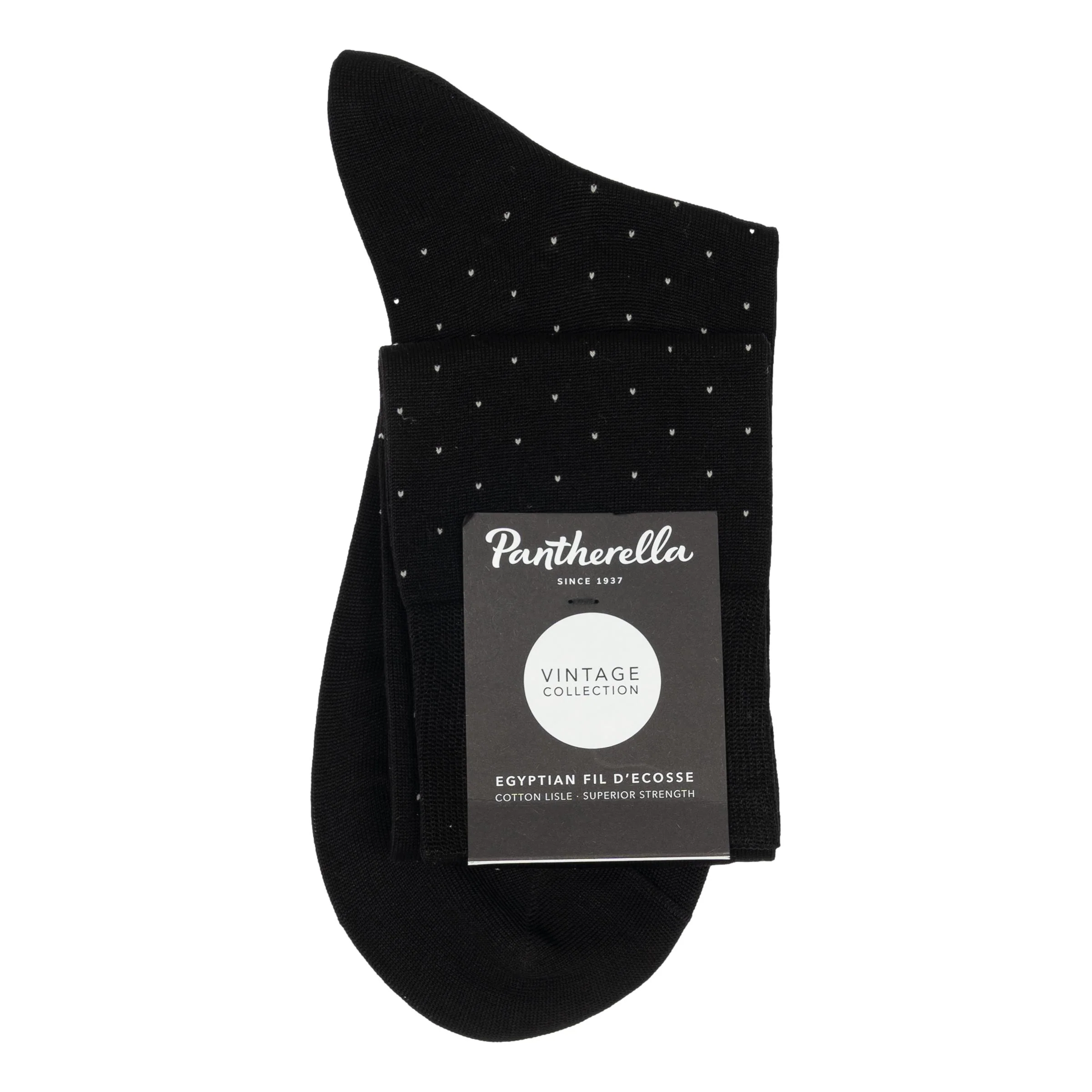 Gadsbury Pin Dot Cotton Over-the-Calf Dress Sock
