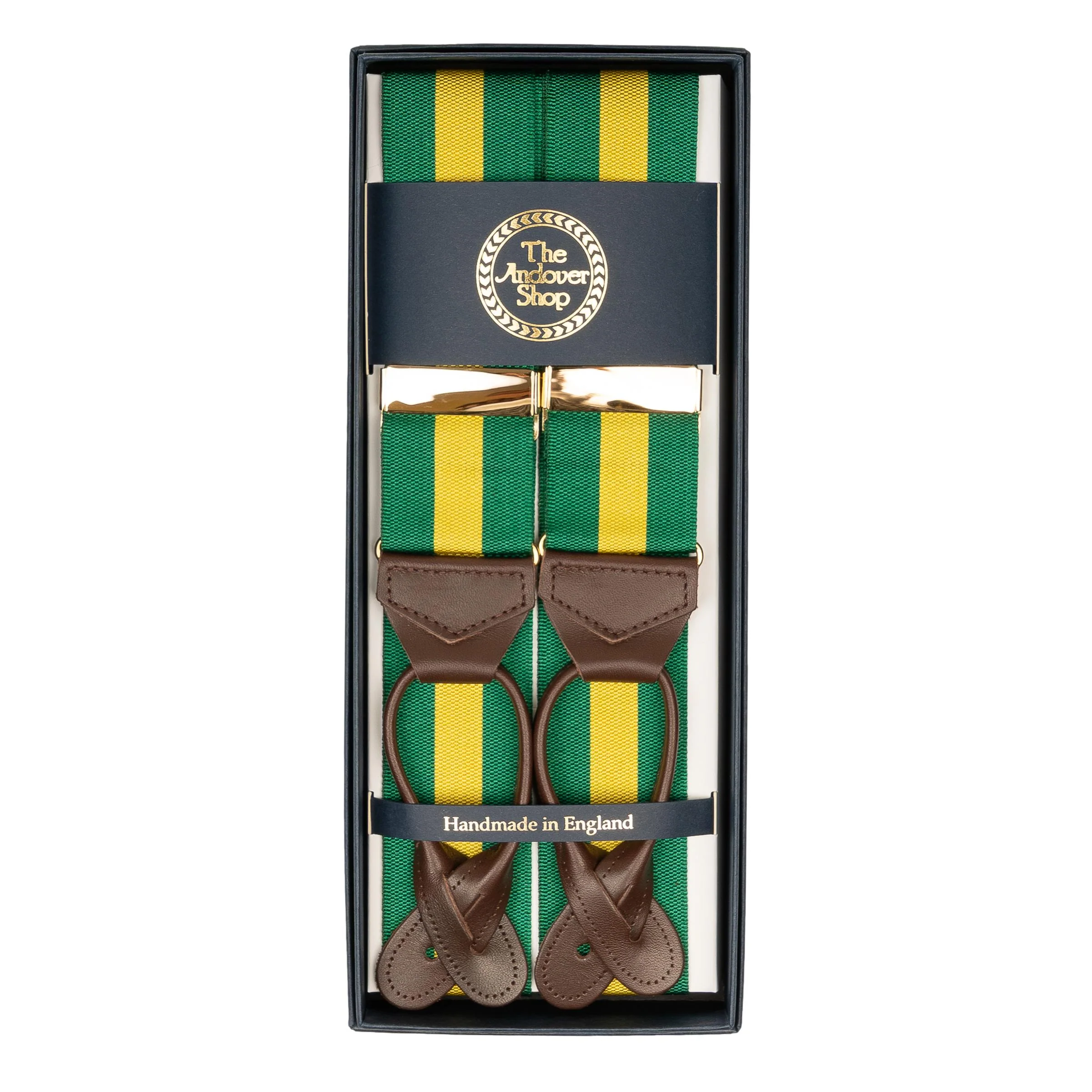 Green and Yellow Stripe Braces