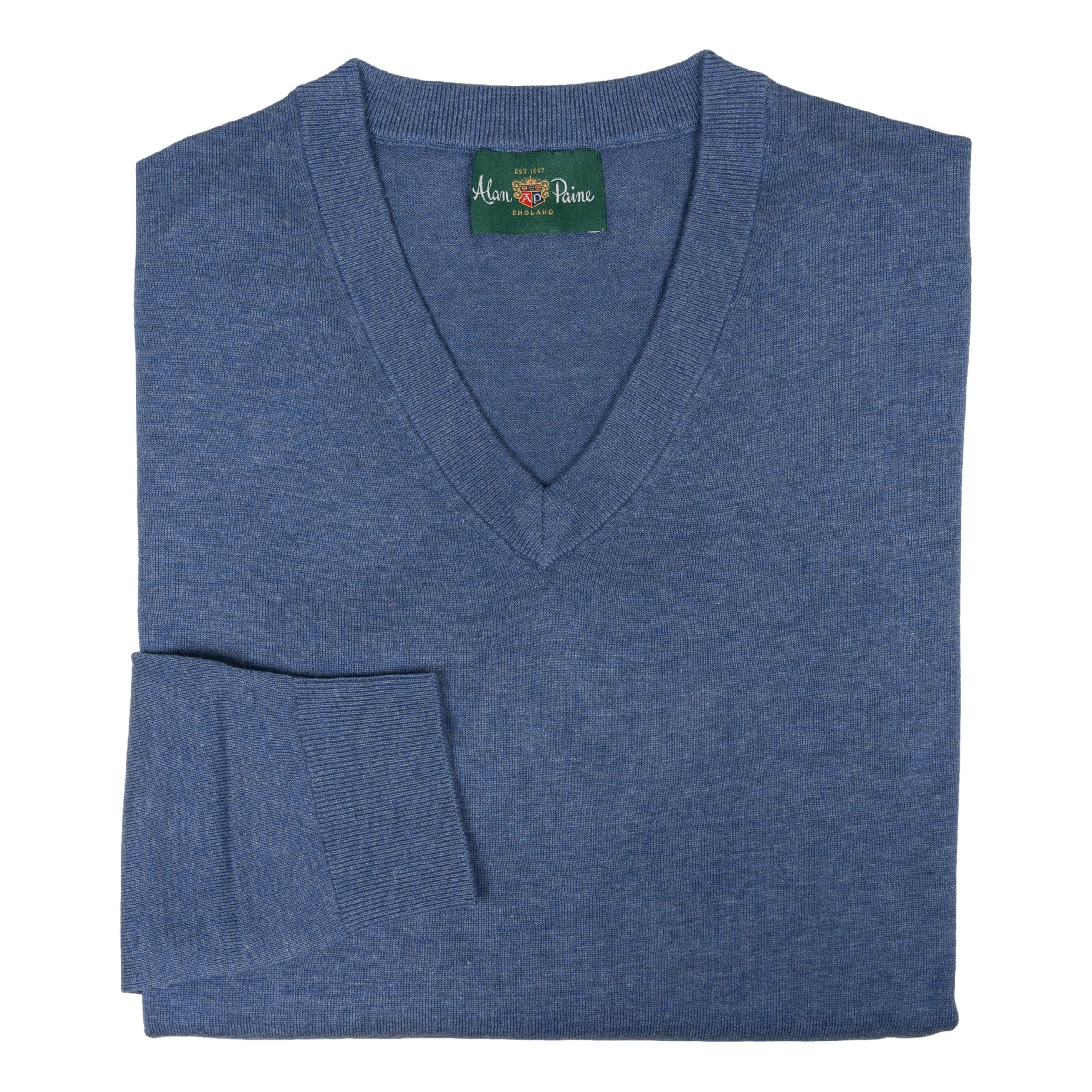 Hallworthy Cotton V-Neck Sweater - Image 3