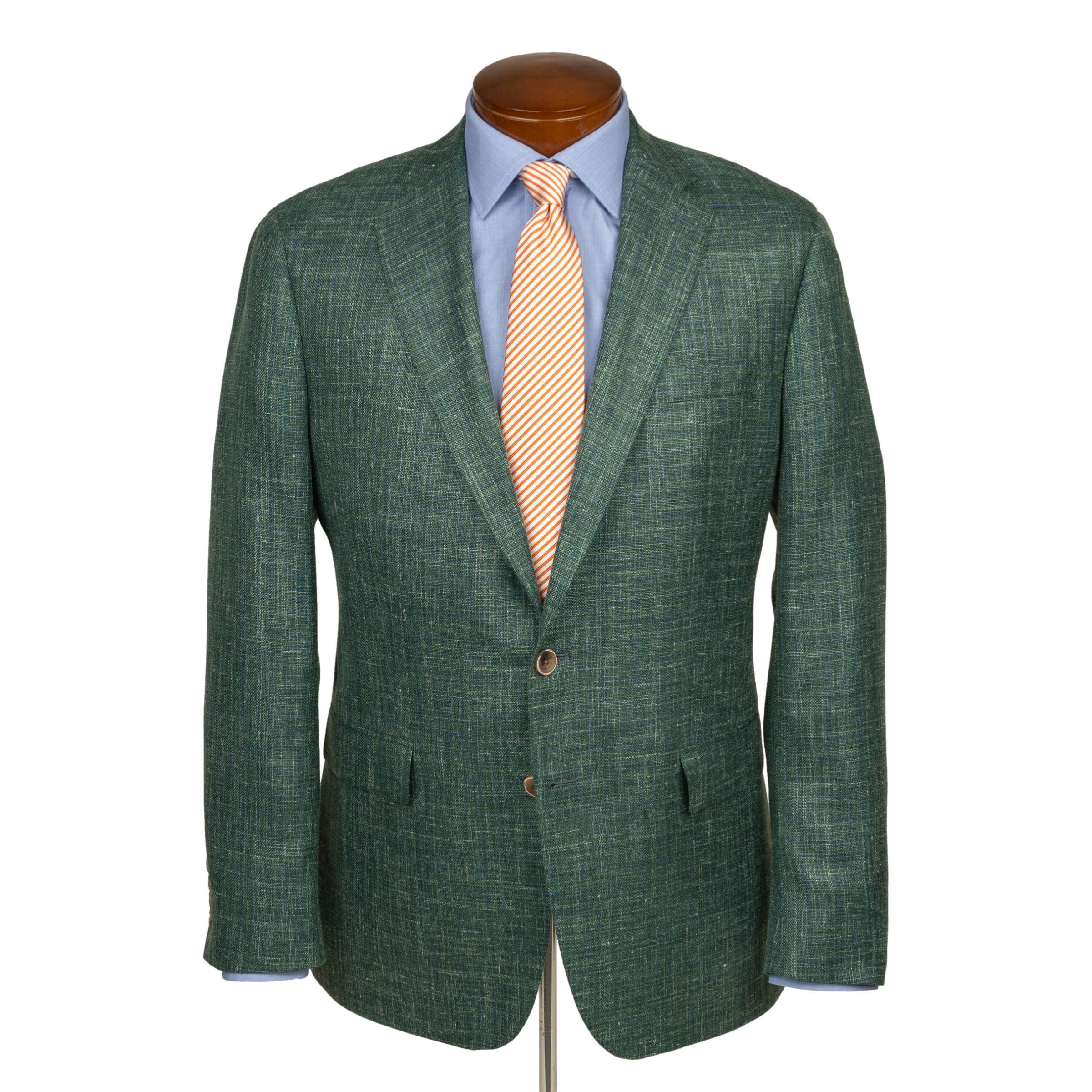 Harbor Green Wool, Silk, and Linen Sport Coat