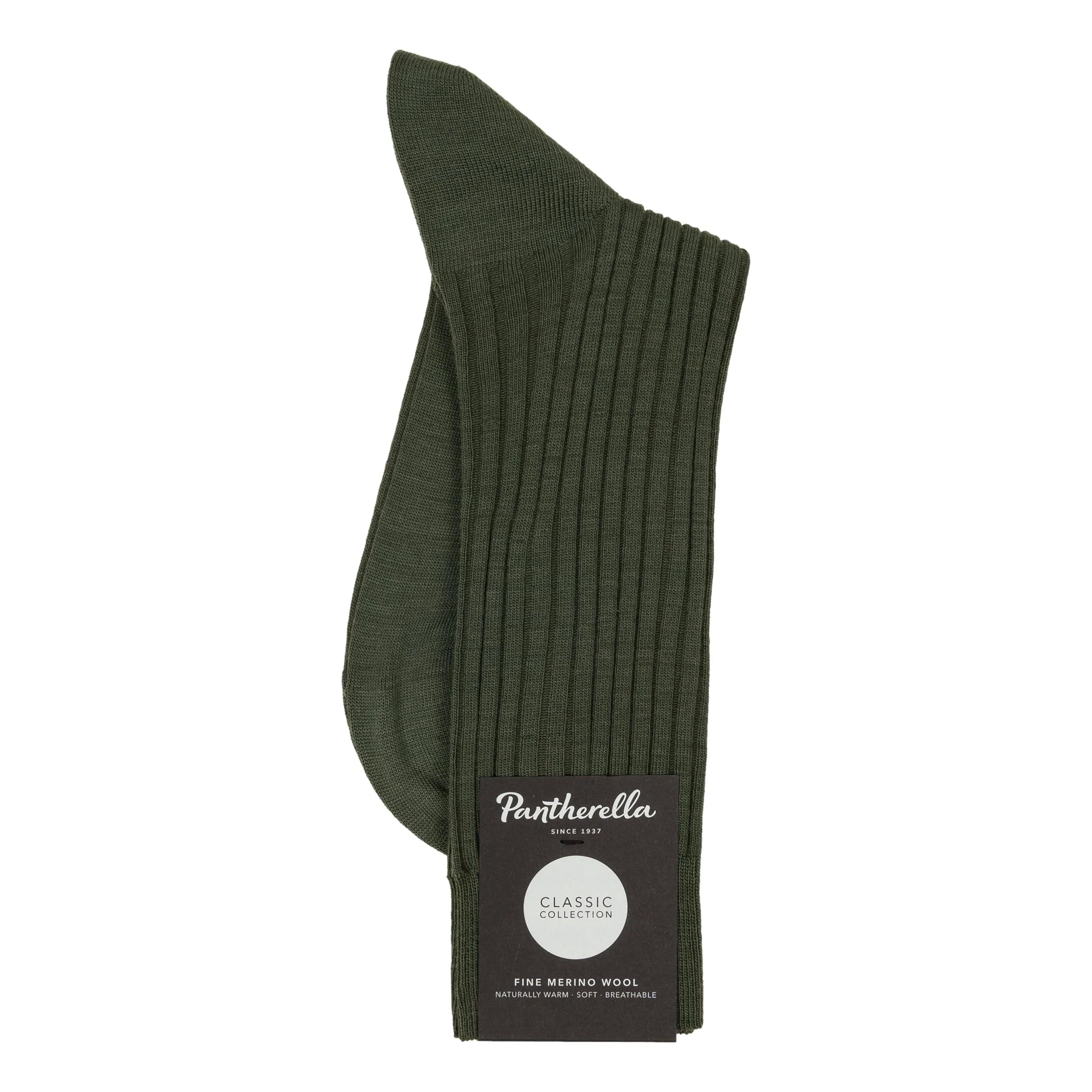 Laburnum 5x3 Rib Merino Wool Mid-calf Dress Socks - Image 5