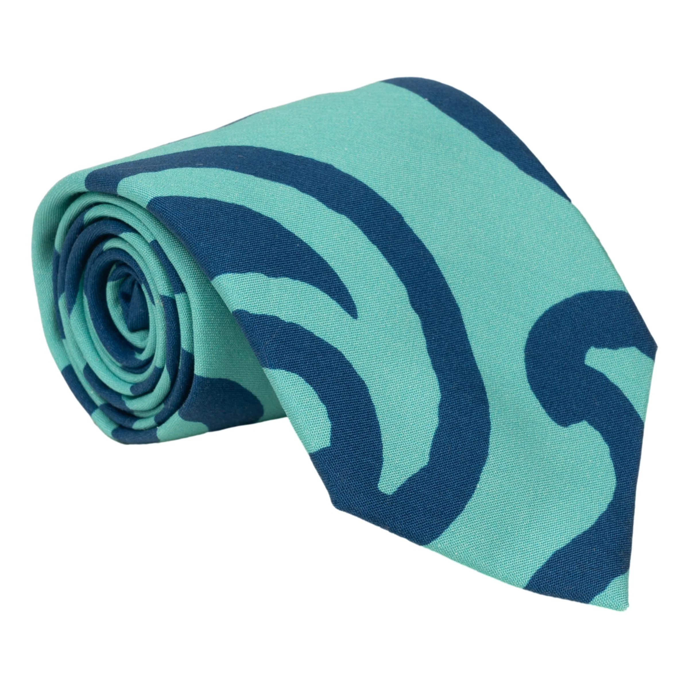 Large Paisley Print Silk Tie
