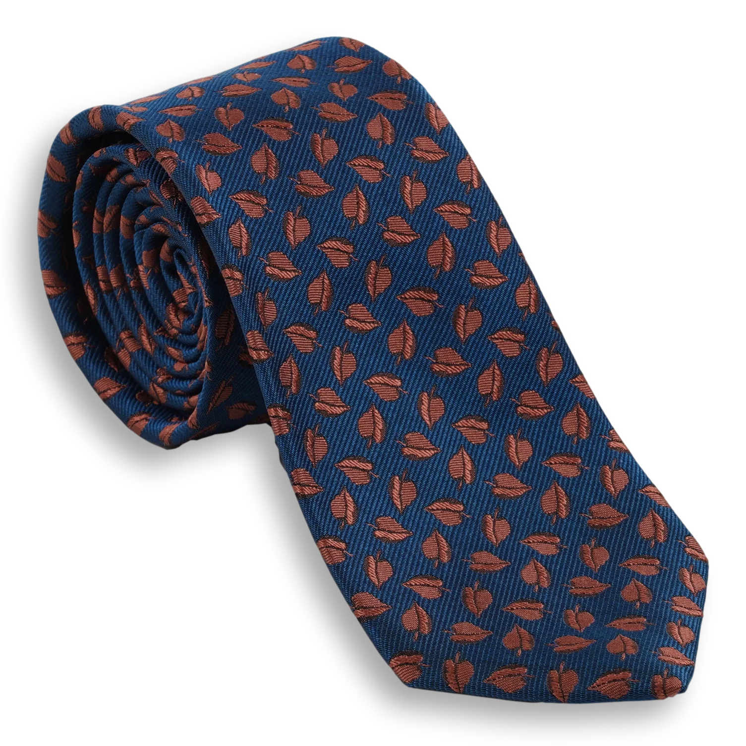 Leaf Motif Silk Tie - Image 3