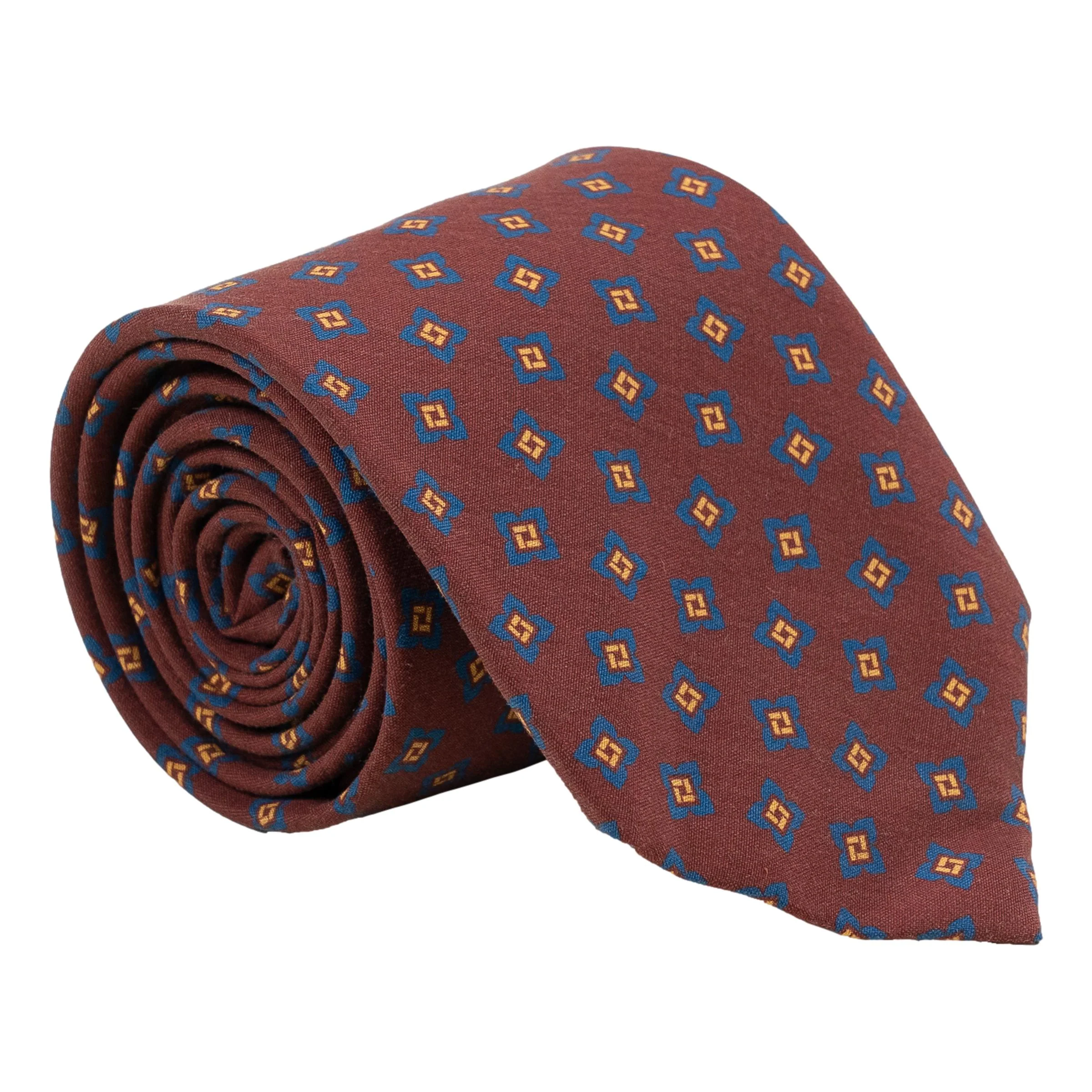 Lucca Abstract Diamond Silk Tie - Image 2
