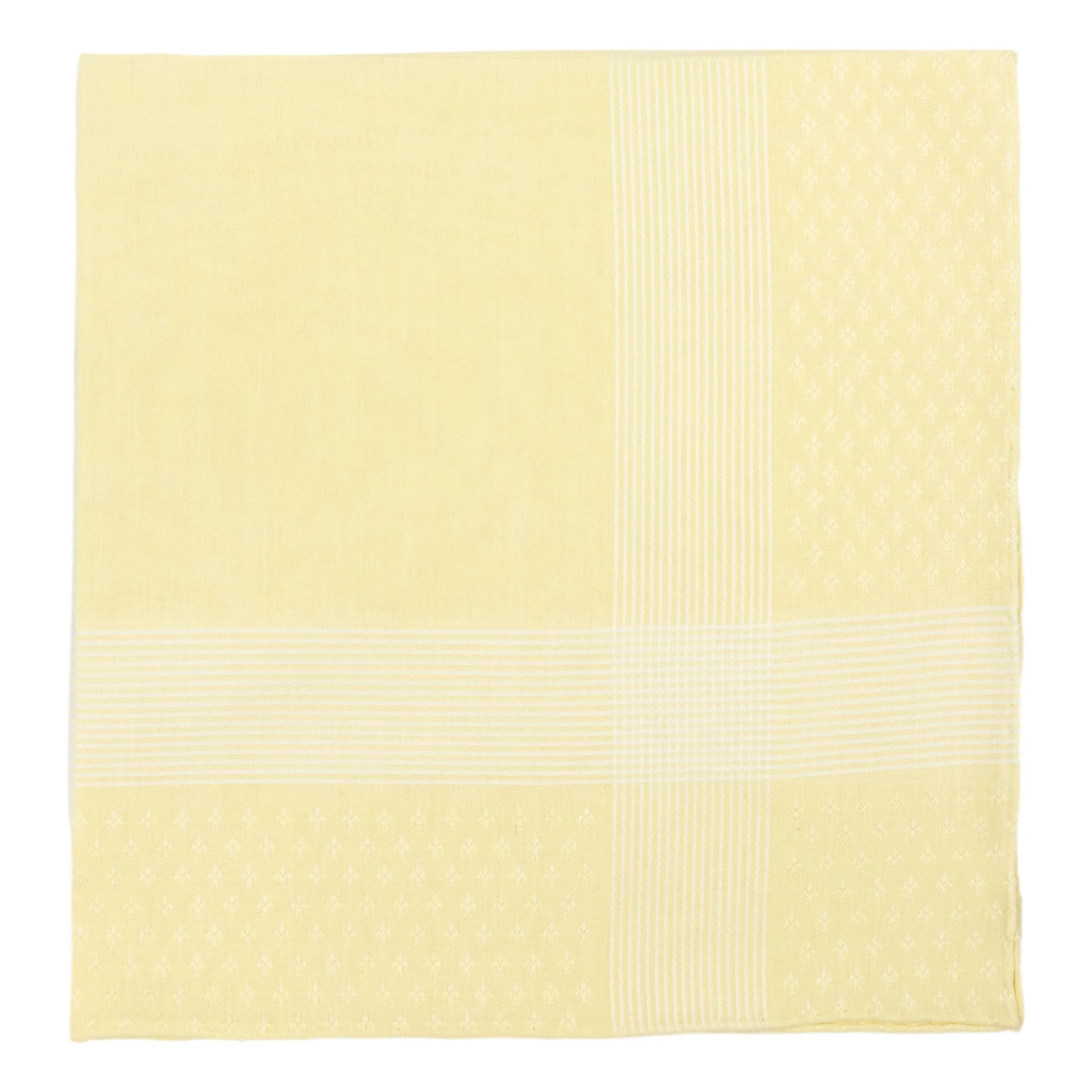 Lys Yellow Cotton Pocket Square