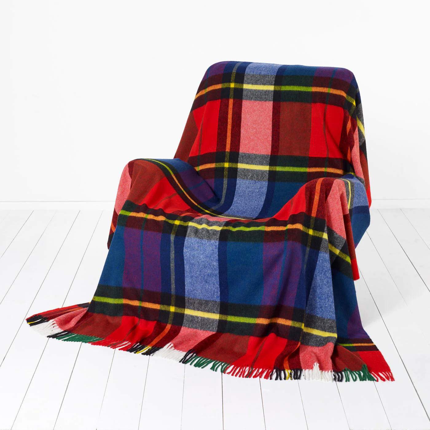 Madison Check Lambswool Blanket - Image 2