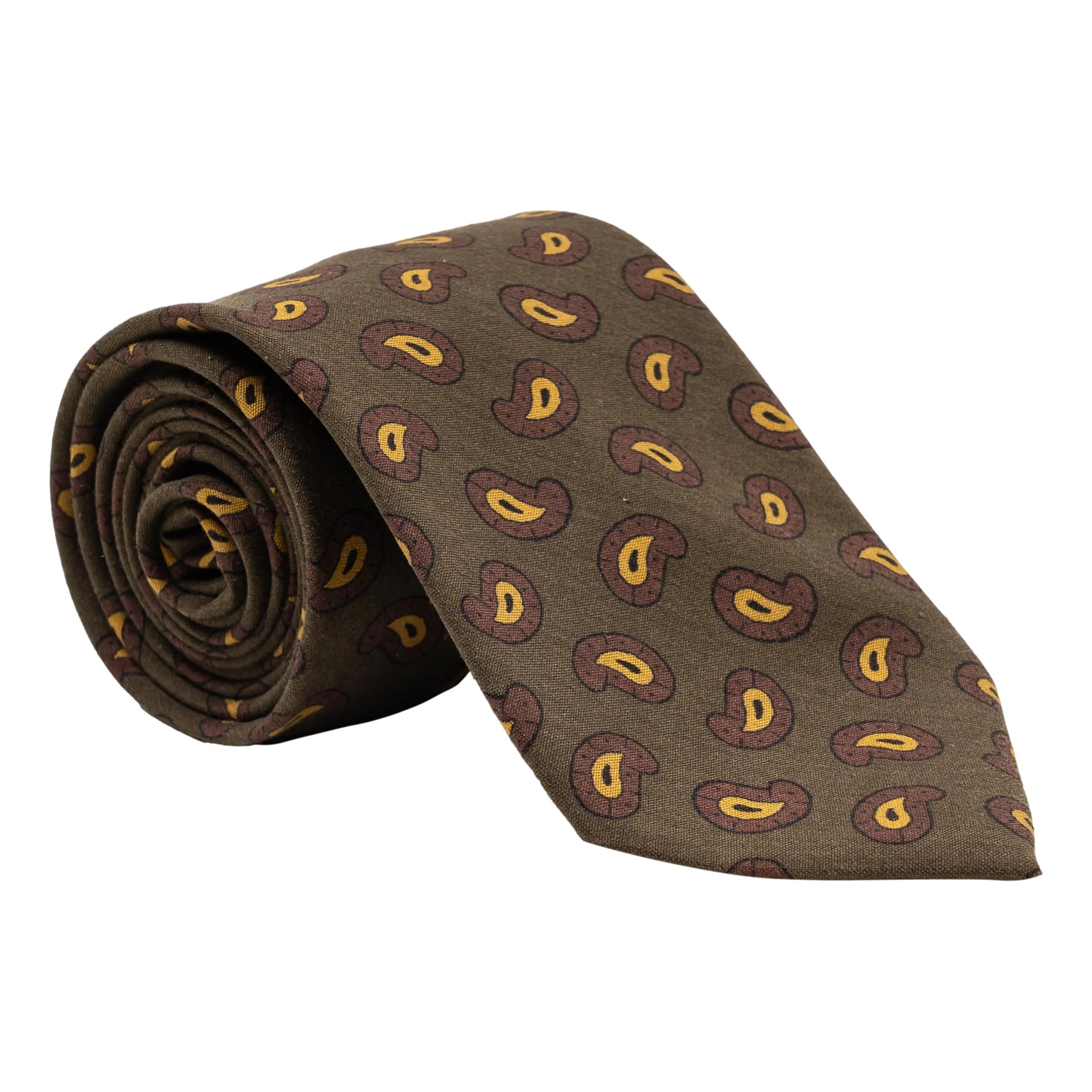 Medium Paisley Silk Tie - Image 2