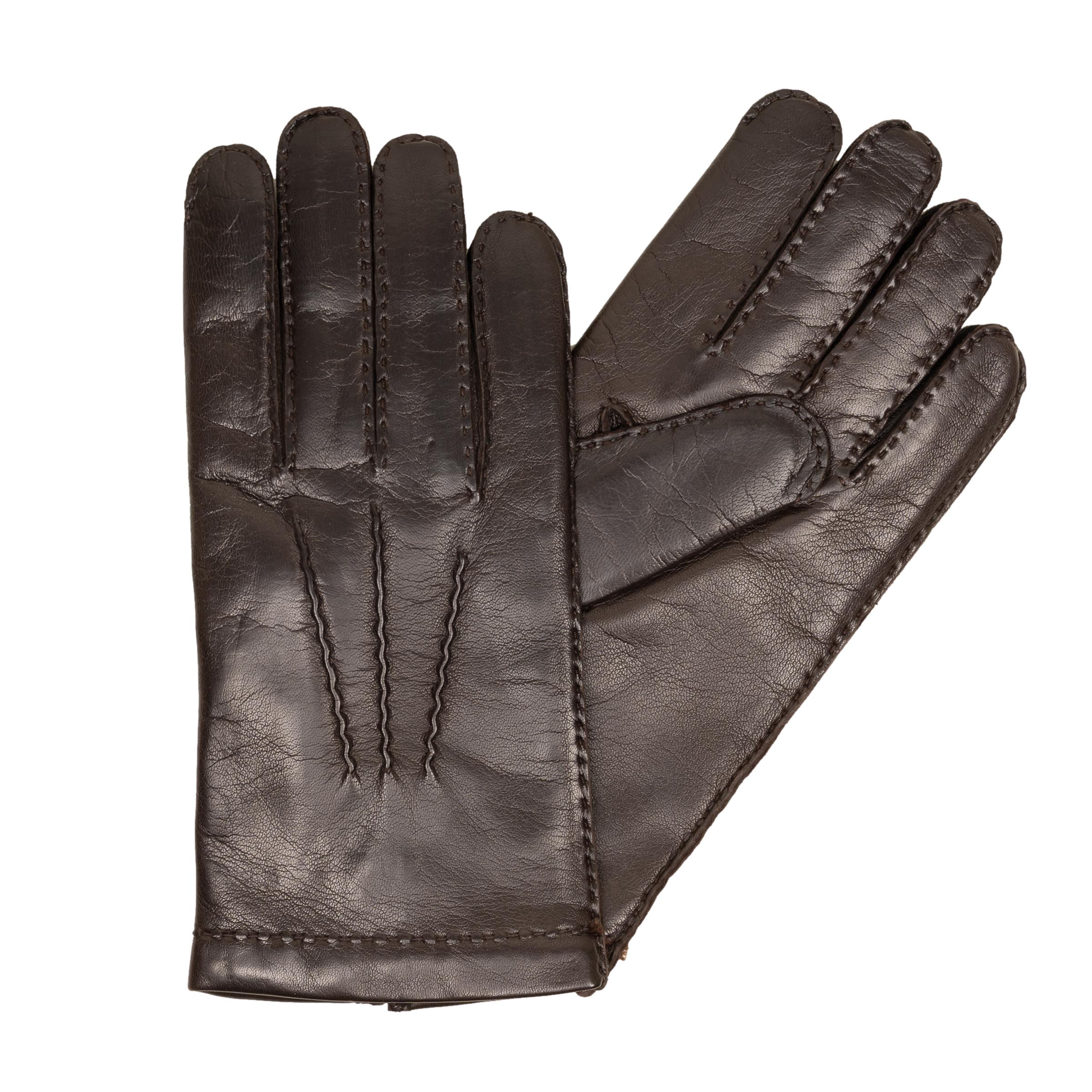 Men's Nappa Leather Gloves with Cashmere Lining and Palm Vent - Image 2