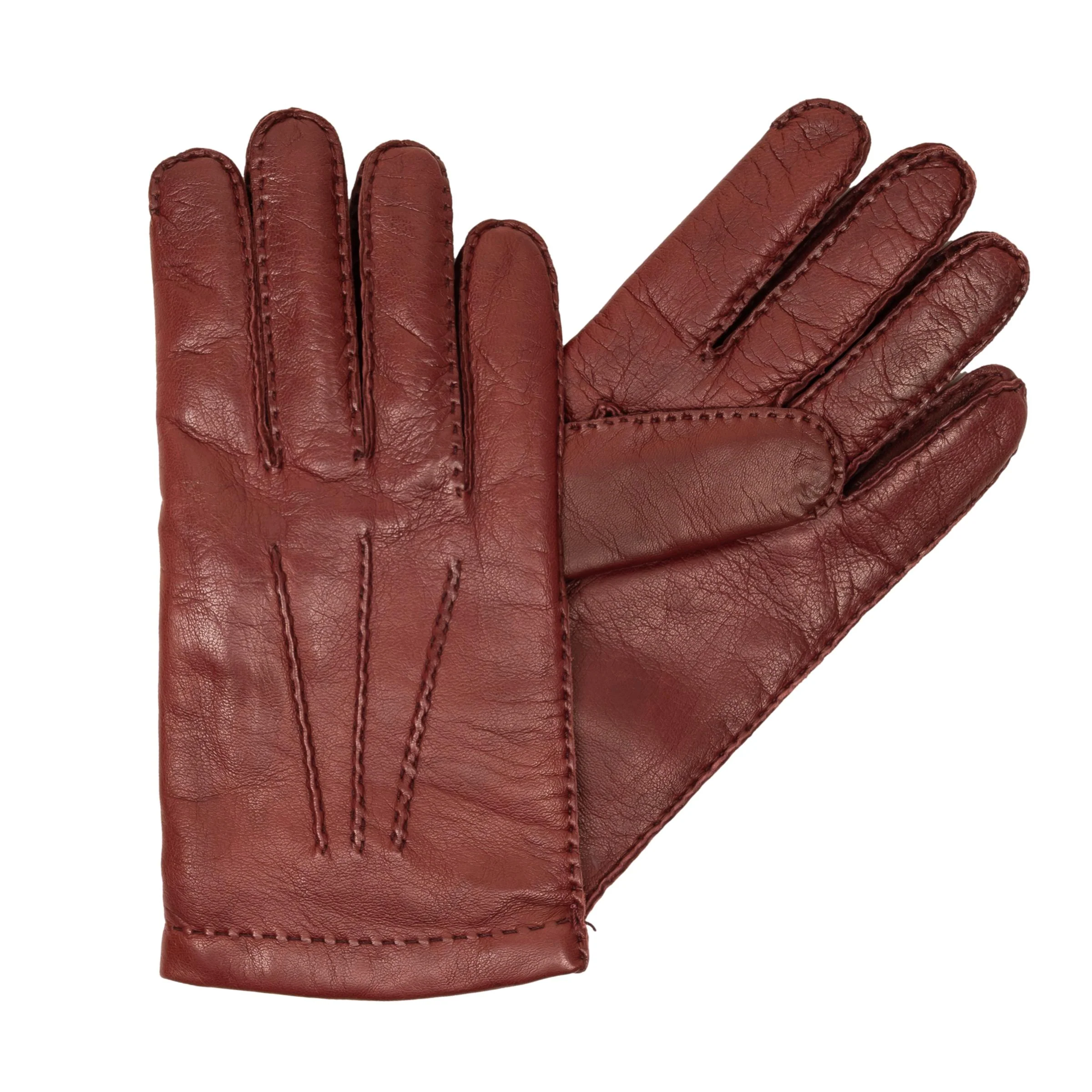 Men's Nappa Leather Gloves with Cashmere Lining and Palm Vent - Image 4
