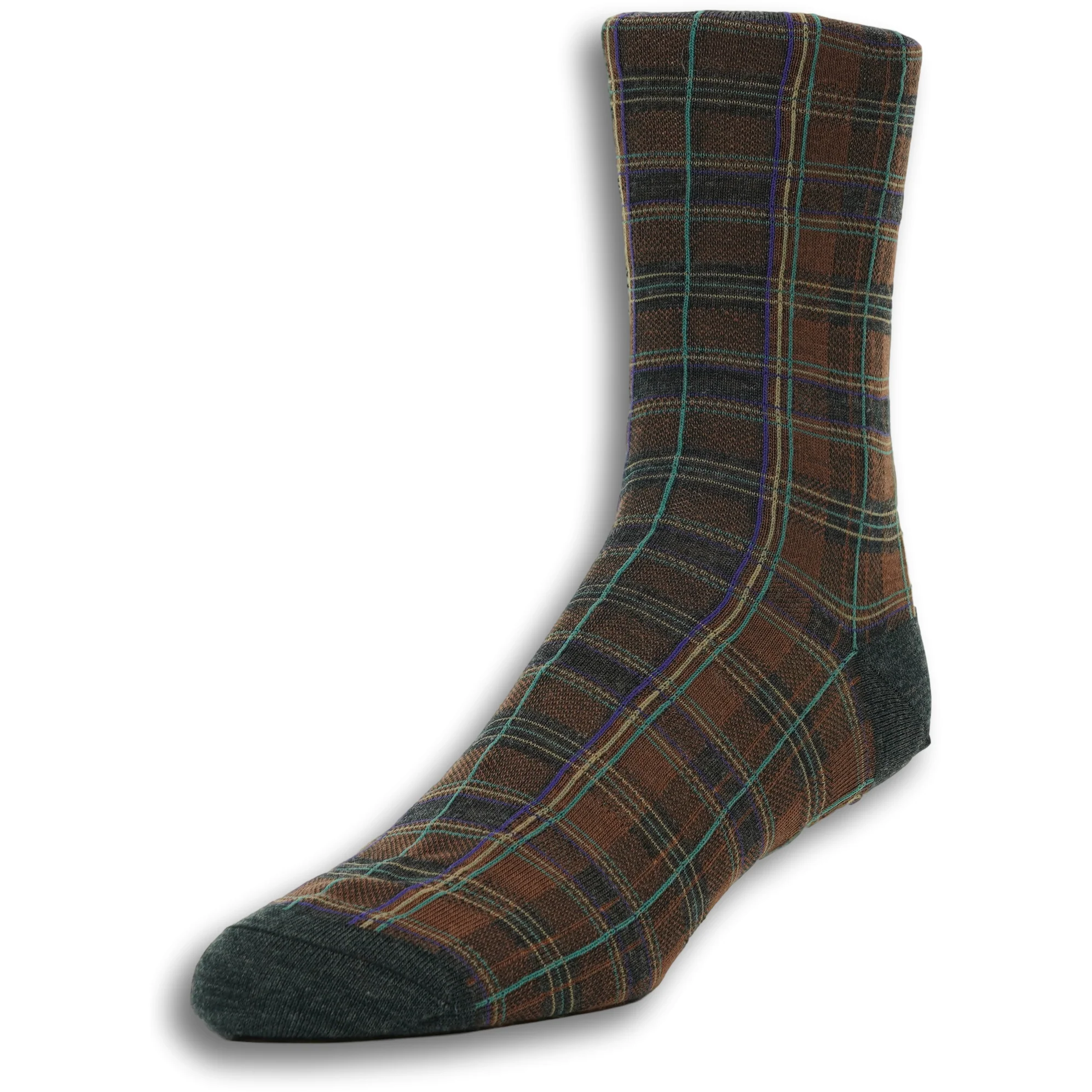 Merino Wool Check Tartan Socks - Image 2