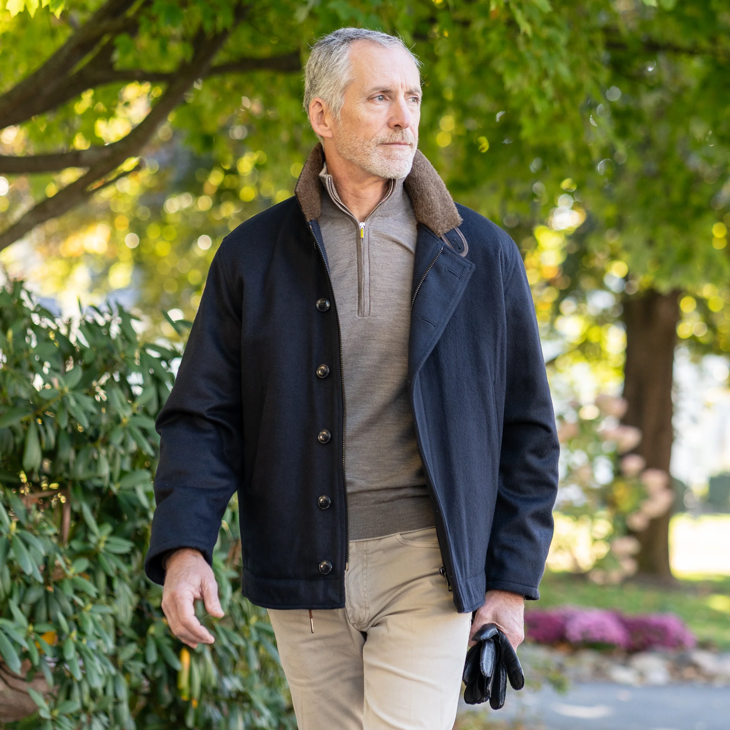 Merino Wool Quarter Zip Sweater - Image 4