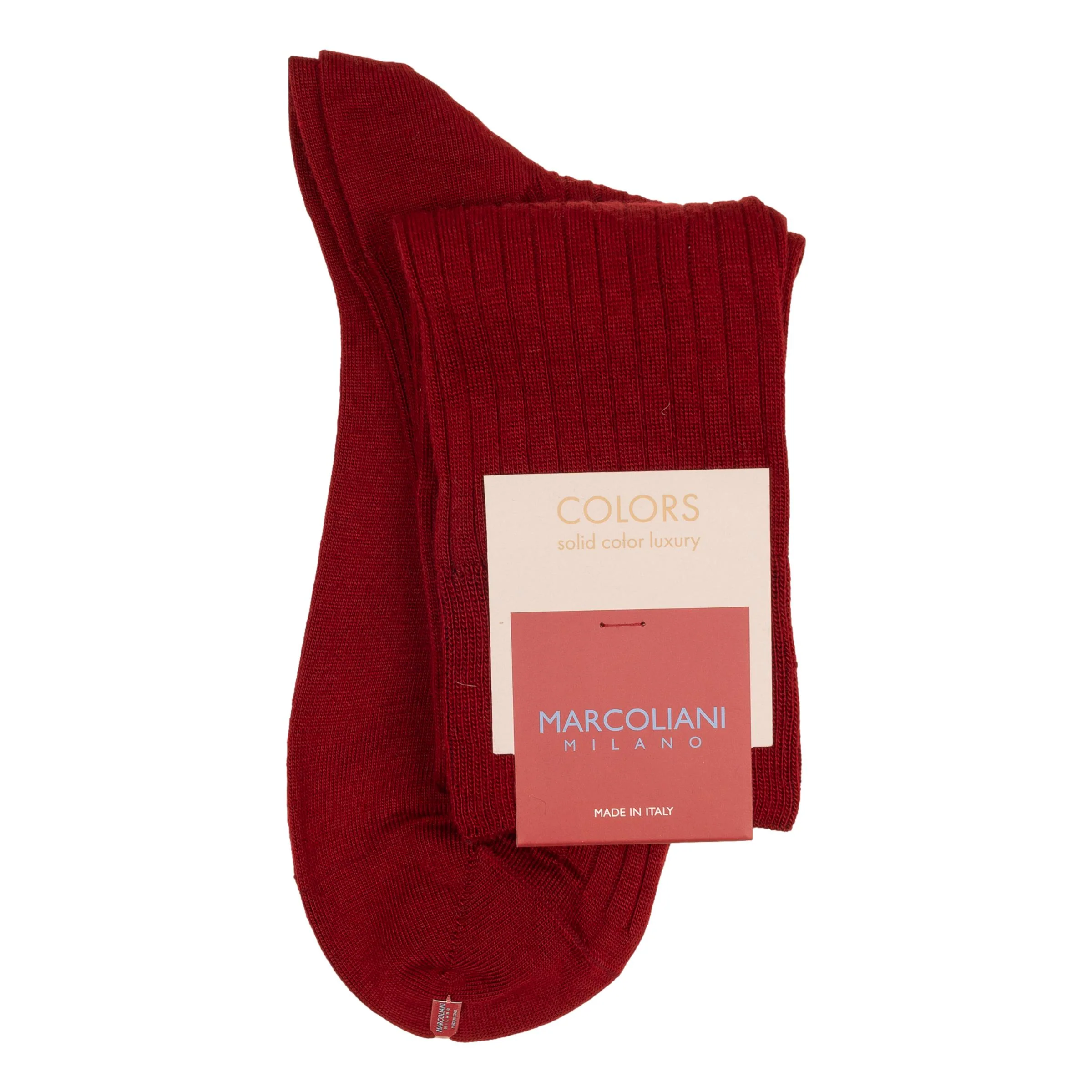Merino Wool Ribbed Over-the-Calf Dress Socks - Image 3