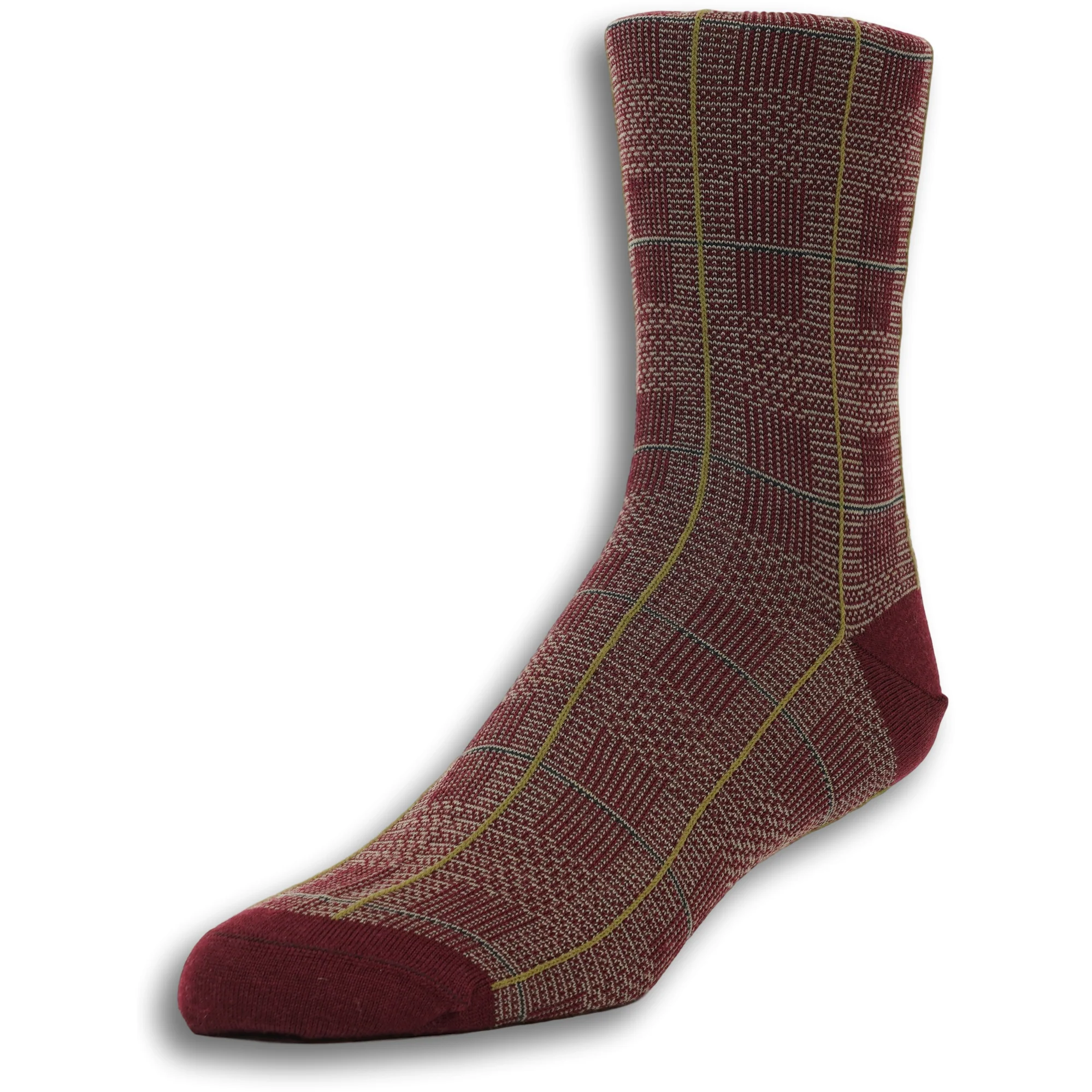 Merino Wool Windowpane Socks - Image 2