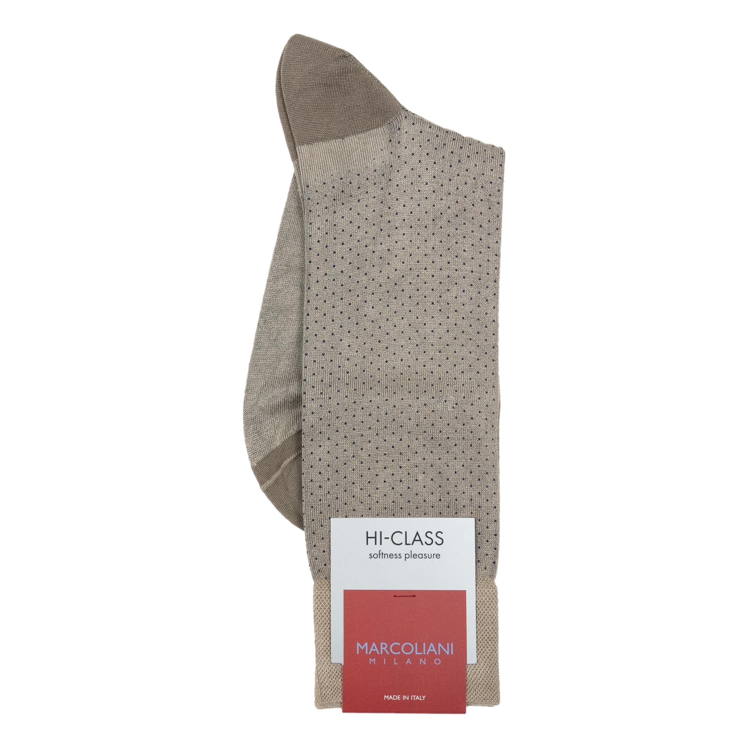 Micro Pindot Modal Mid-Calf Dress Socks - Image 2