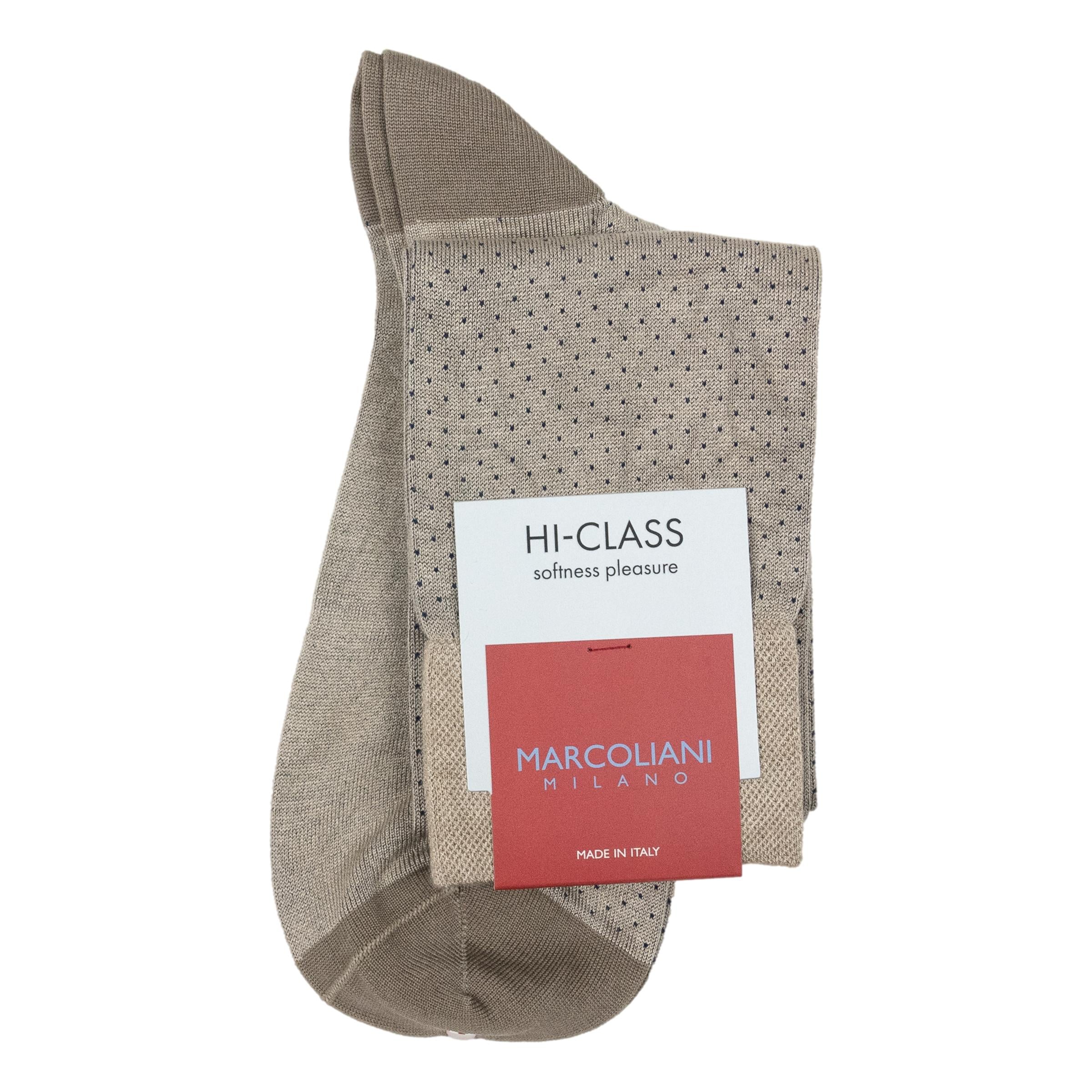 Micro Pindot Modal Over-the-Calf Dress Socks - Image 2