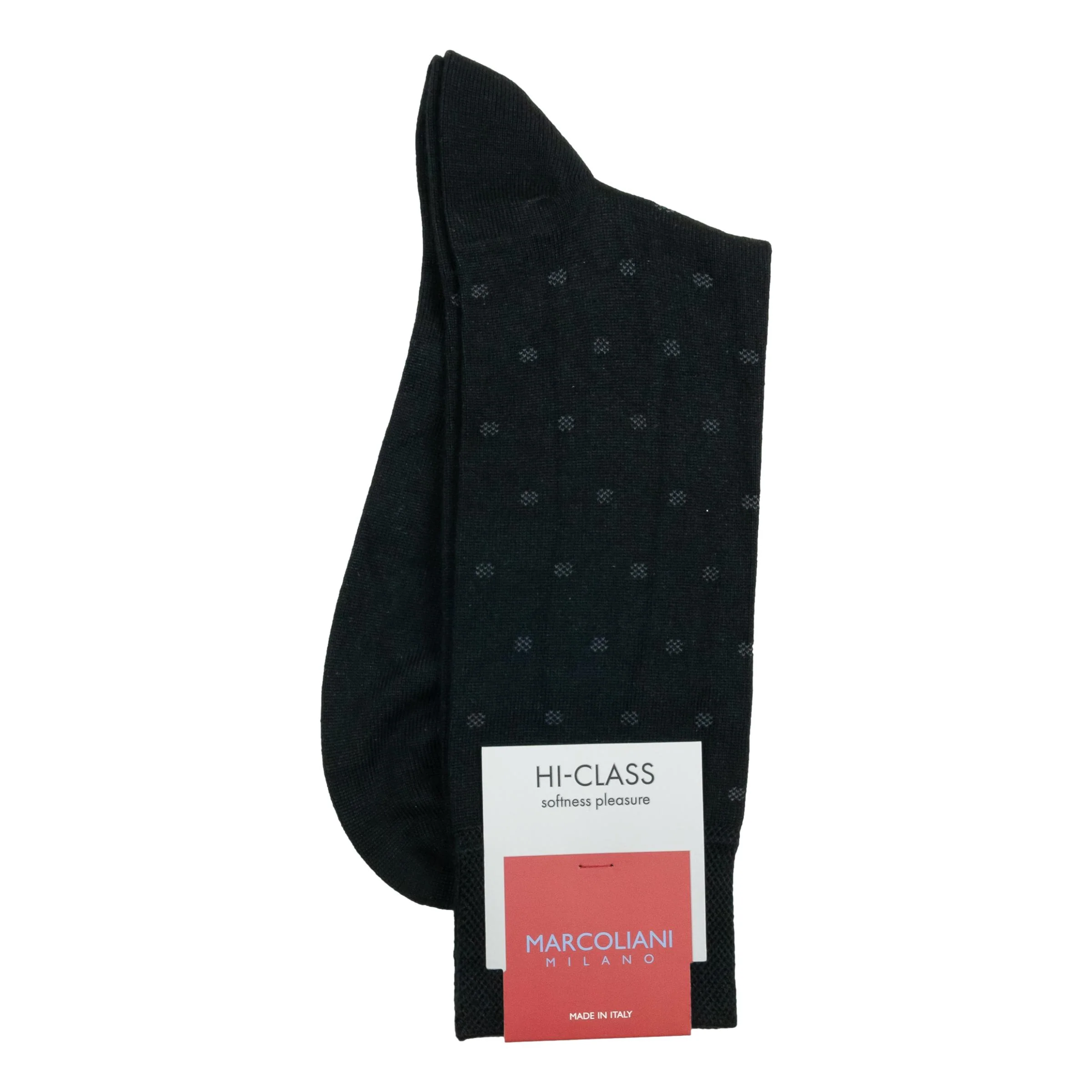 Micro Polka Modal Mid-Calf Dress Socks - Image 2