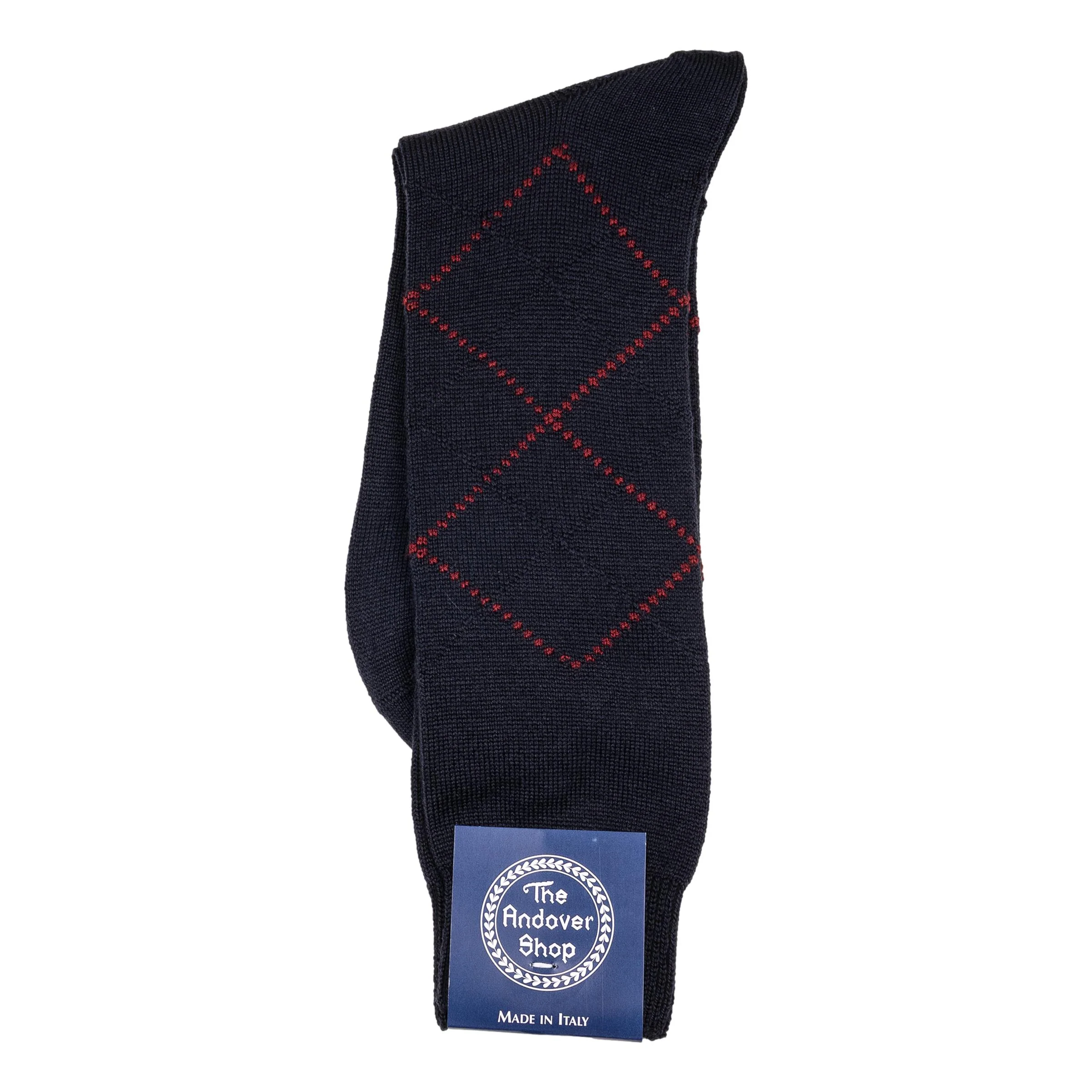 Mid-calf Argyle Wool Dress Socks - Image 19