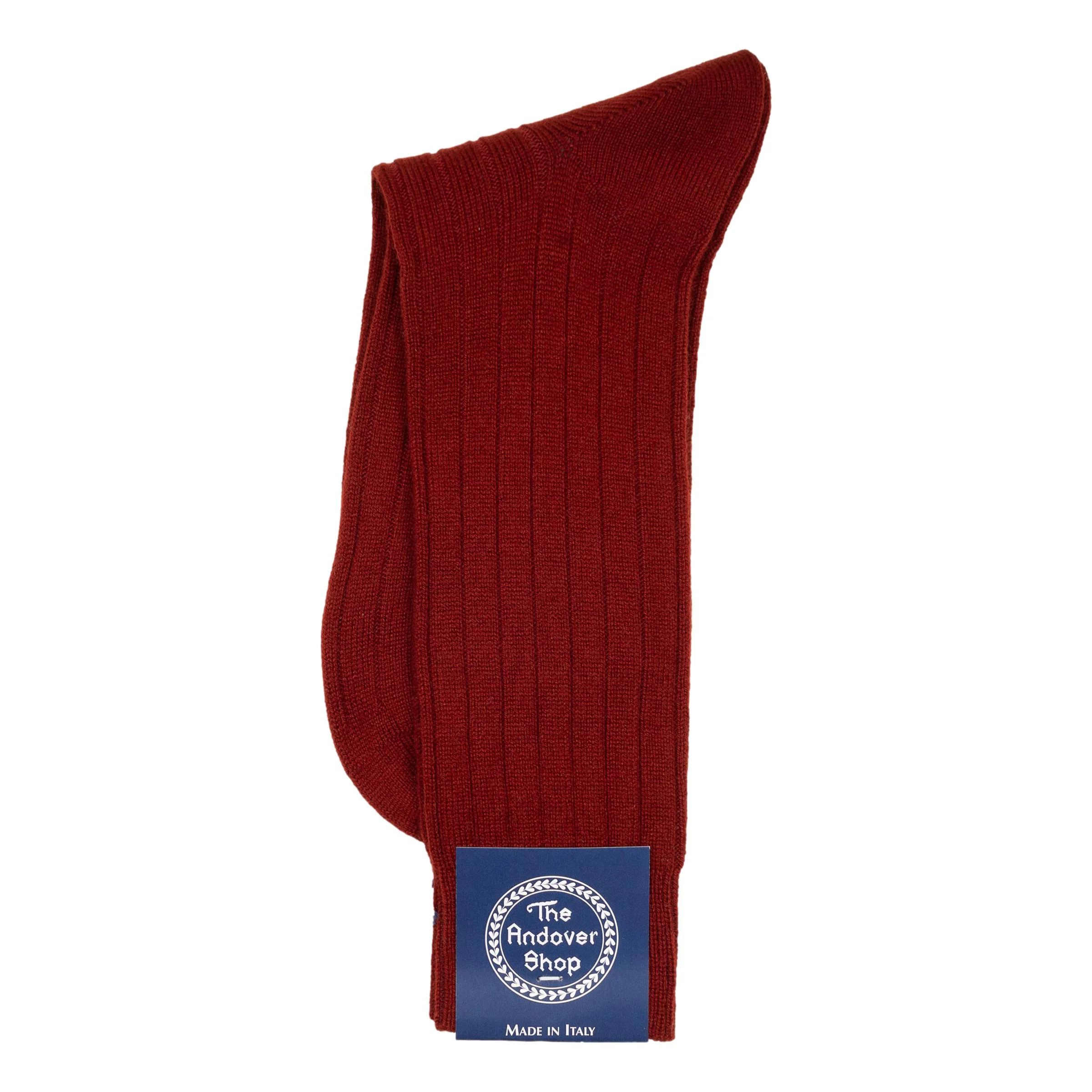 Mid-Calf Cashmere Ribbed Dress Sock - Image 6