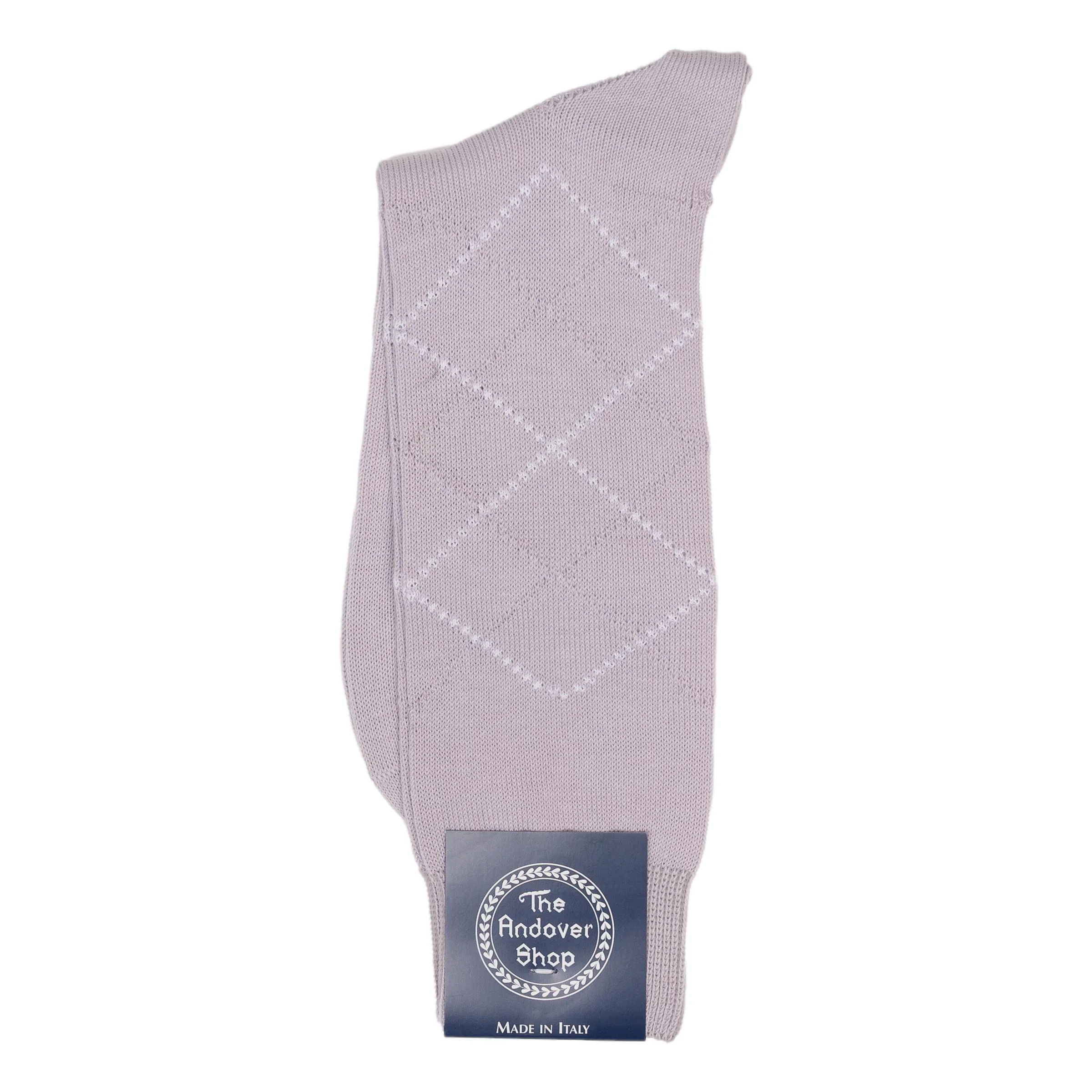 Mid-Calf Cotton Argyle Dress Sock - Image 8
