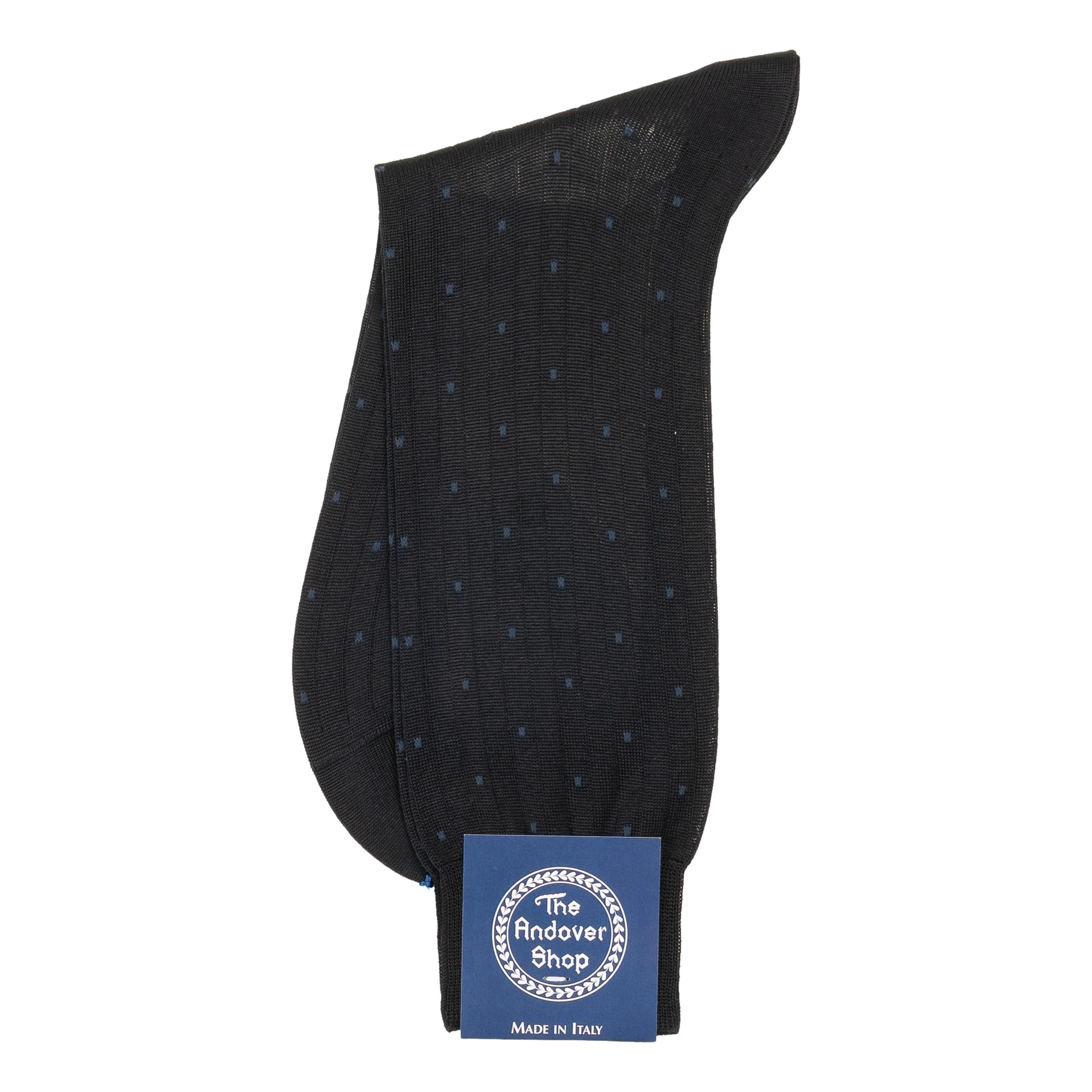 Mid-Calf Cotton Dot Dress Sock