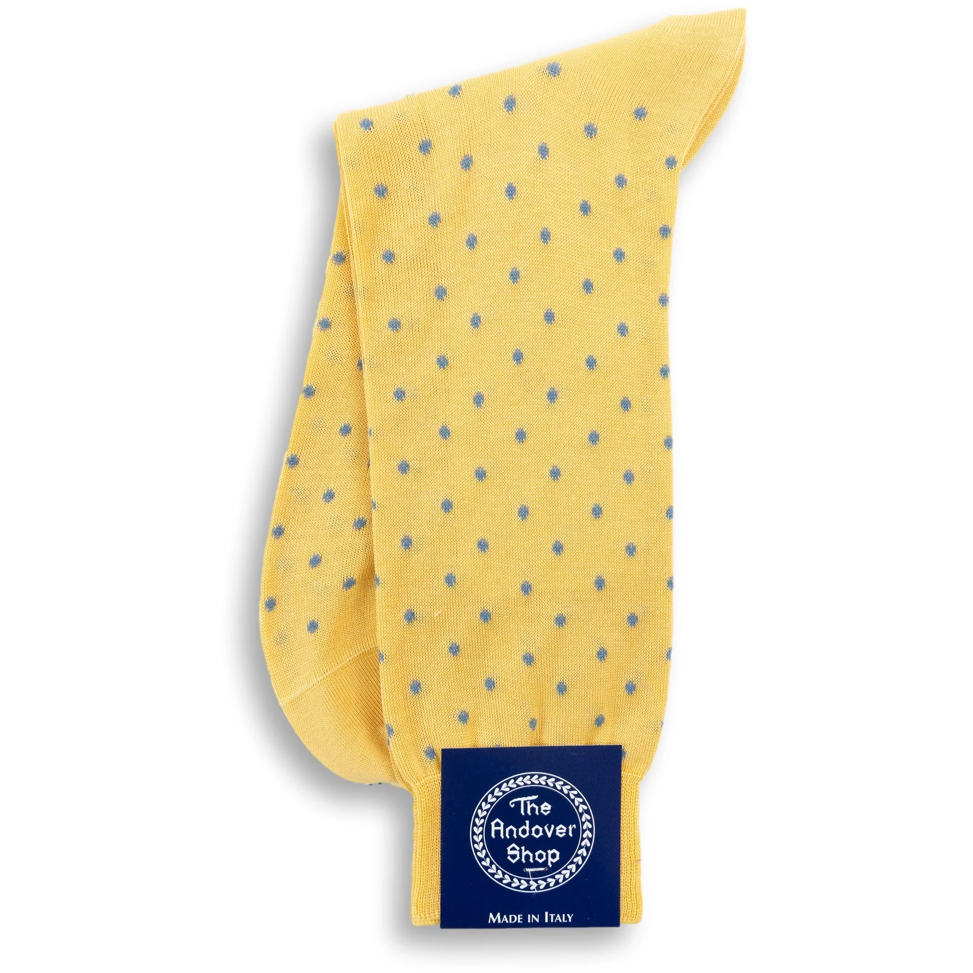 Mid-Calf Cotton Polka Dot Dress Sock - Image 2
