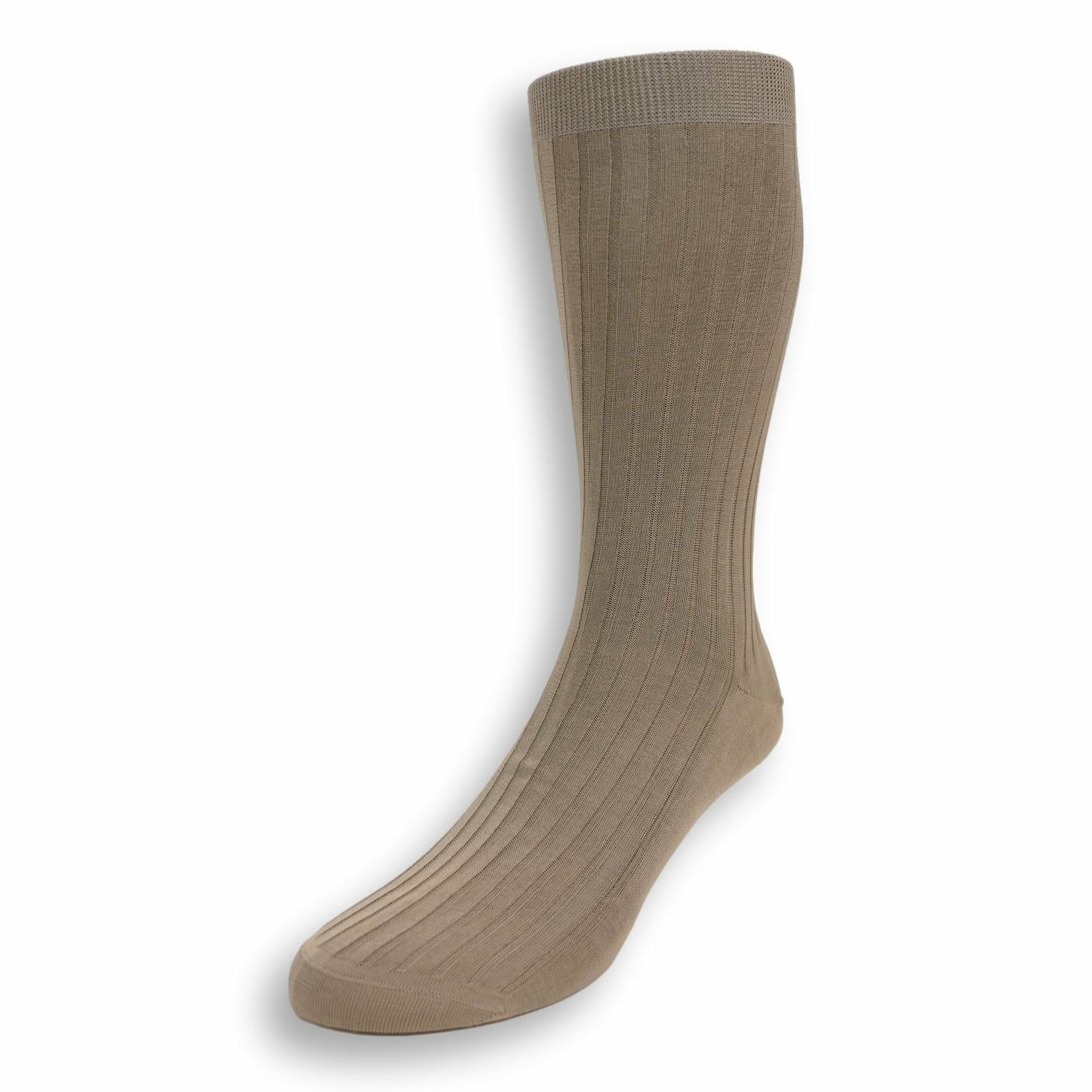 Mid-Calf Ribbed Cotton Dress Sock - Image 8