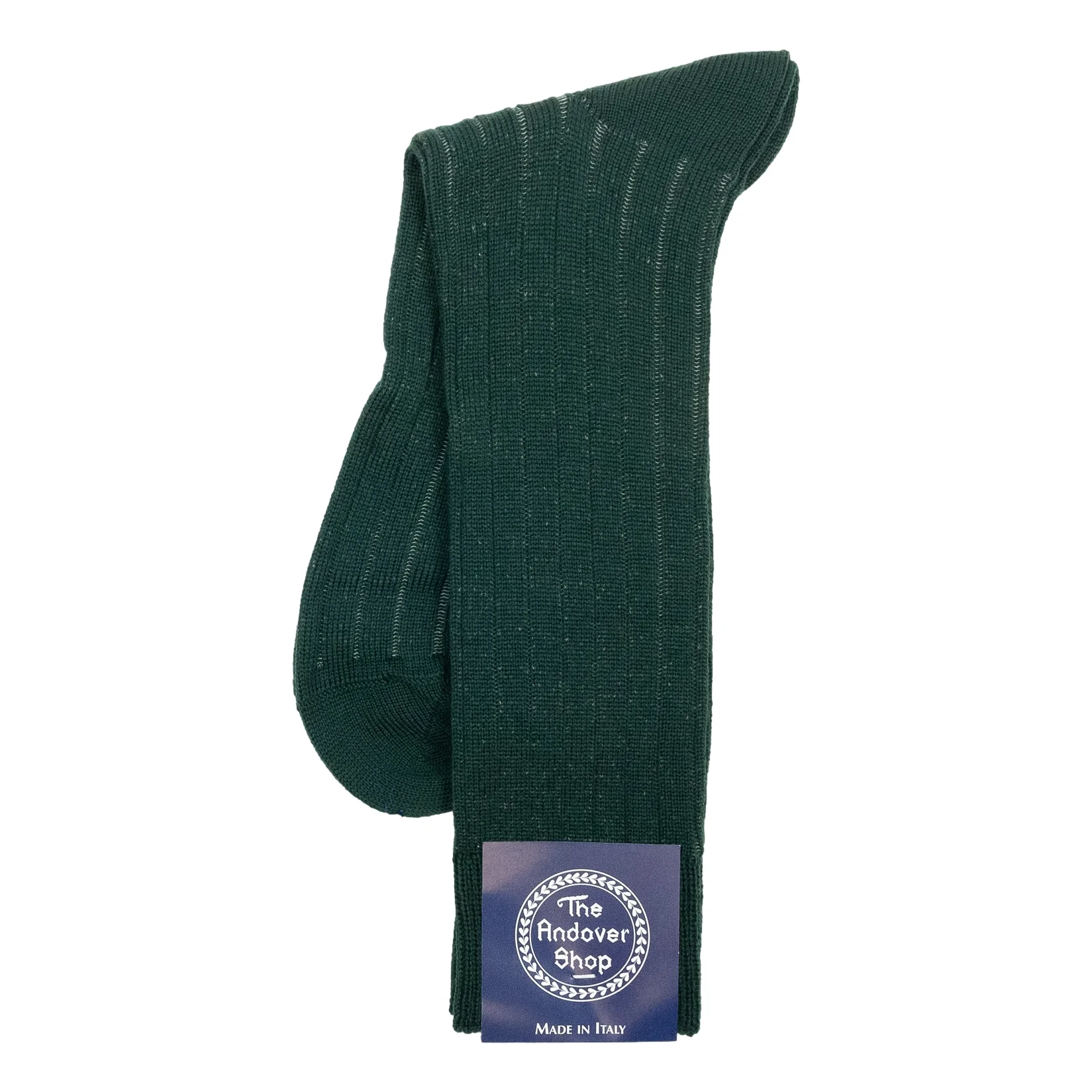 Mid-Calf Ribbed Shadow Stripe Wool Dress Socks - Image 9