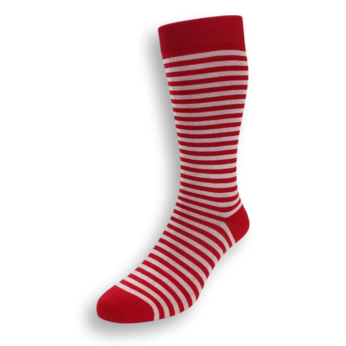 Mid-Calf Striped Cotton Dress Sock - Image 3