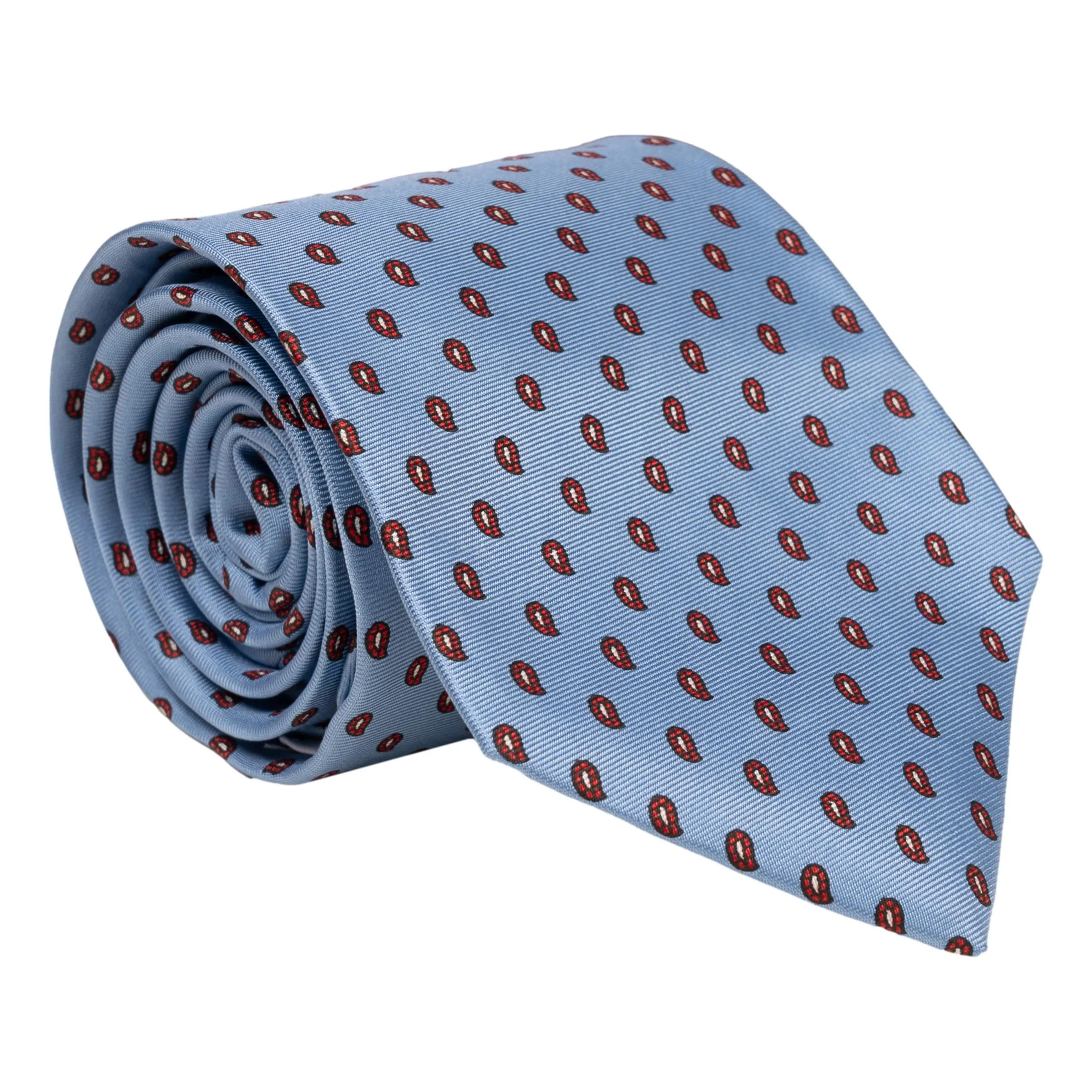 Mini Paisley Print Silk Tie