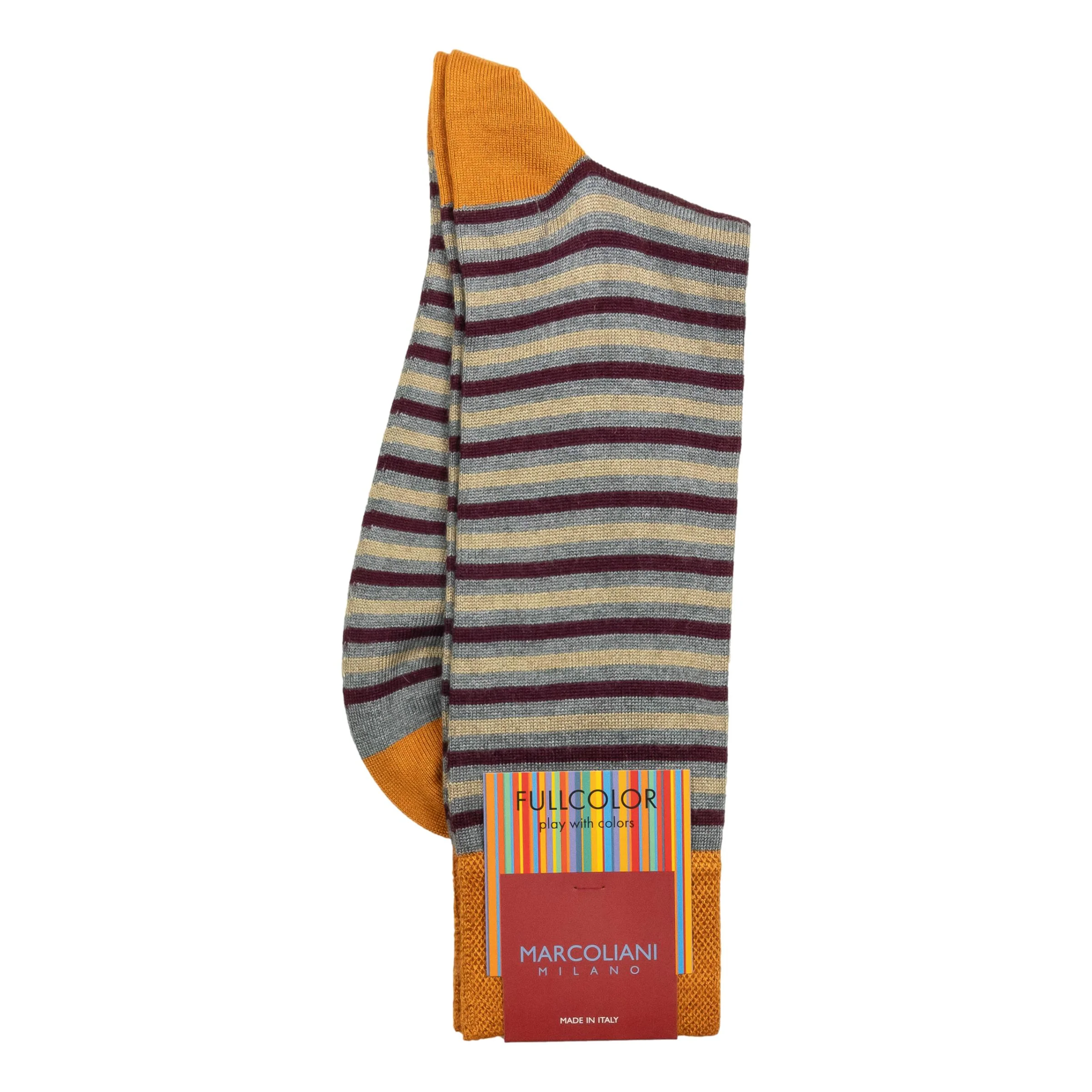 Modal Easy Stripe Mid-Calf Dress Socks - Image 2