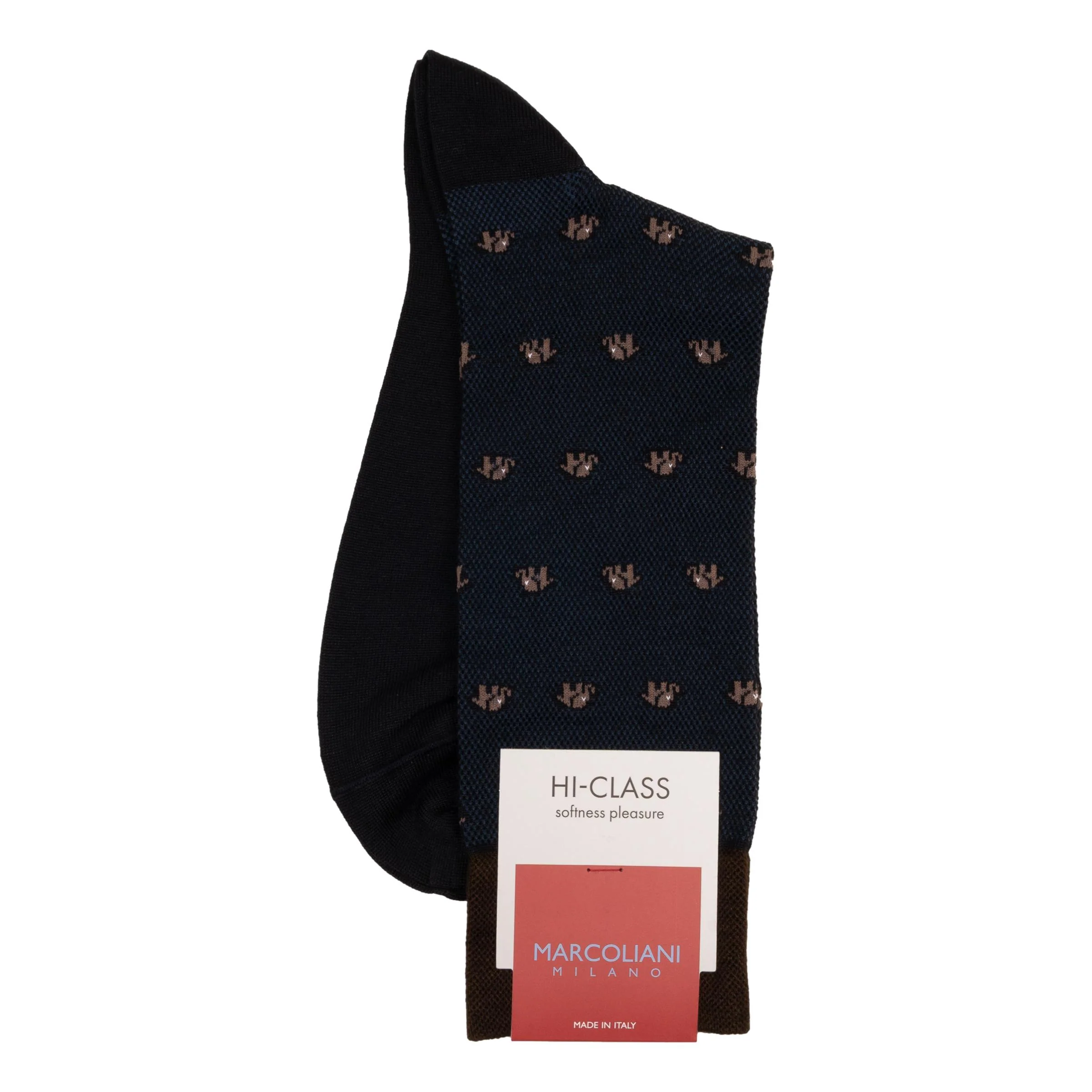 Modal Tiny Elephant Mid-Calf Dress Socks