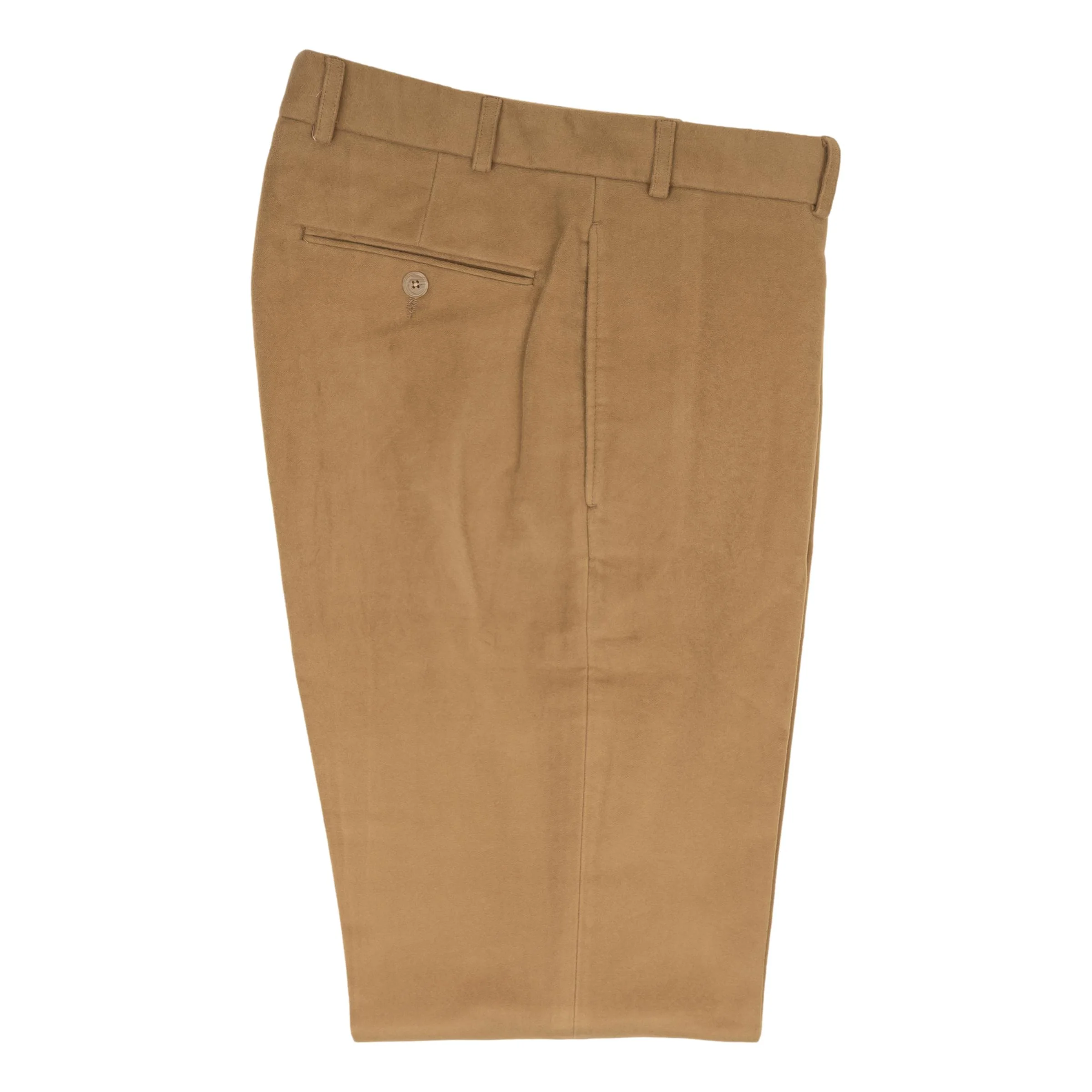 Cambridge Fit Moleskin Plain Front Trouser - Image 2