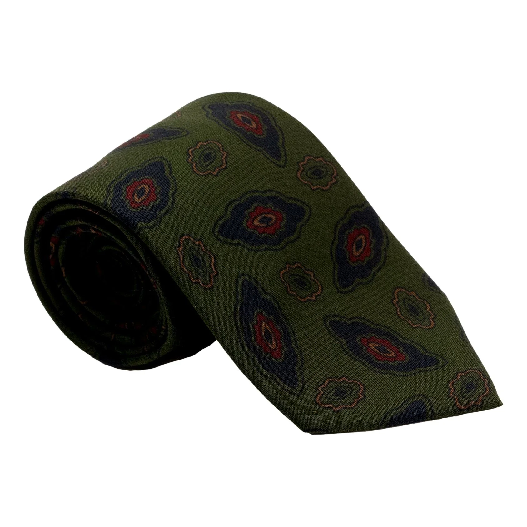 Large Geode Motif Silk Tie - Image 2