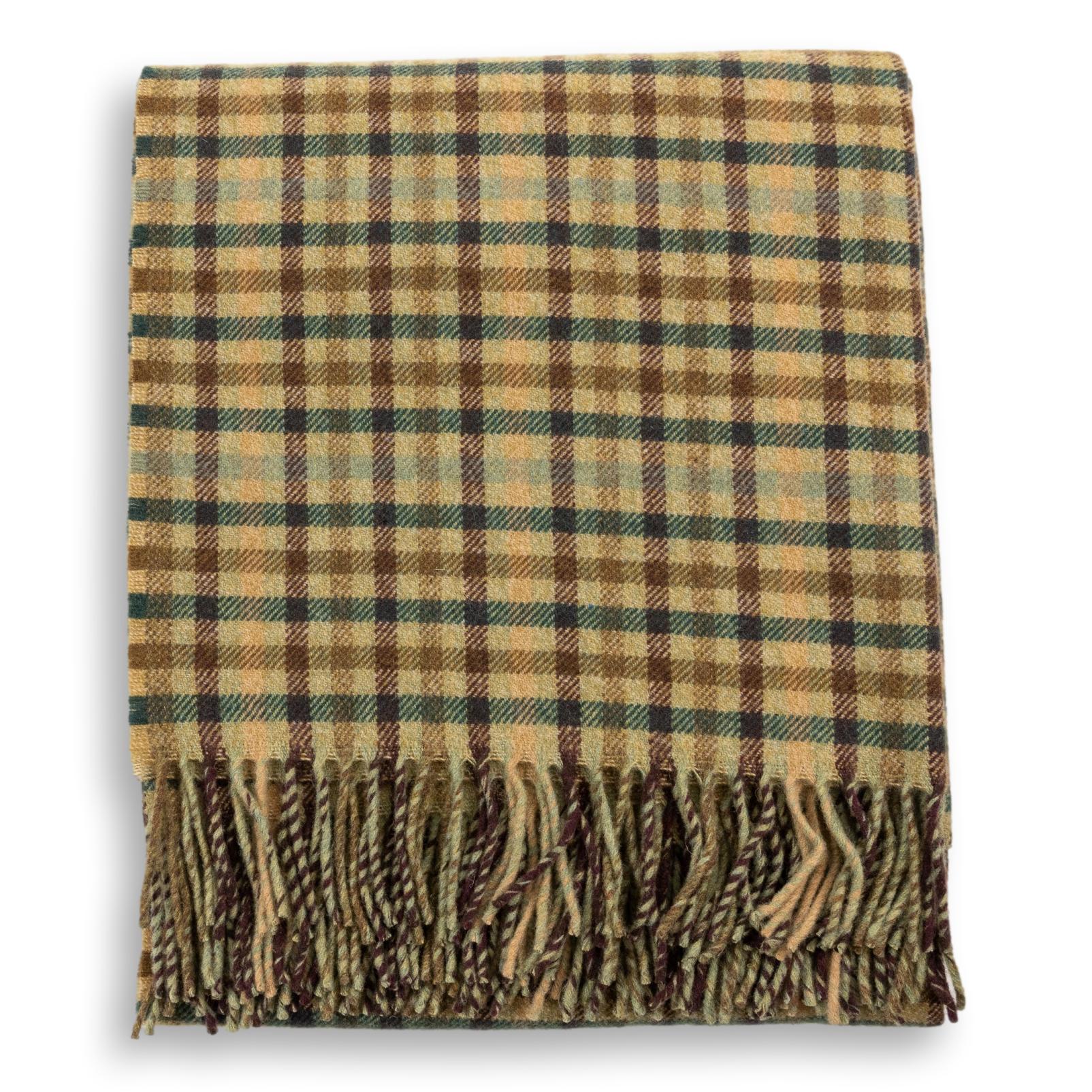 Multicolored Gun Club Check 100% Lambswool Blanket - Image 5