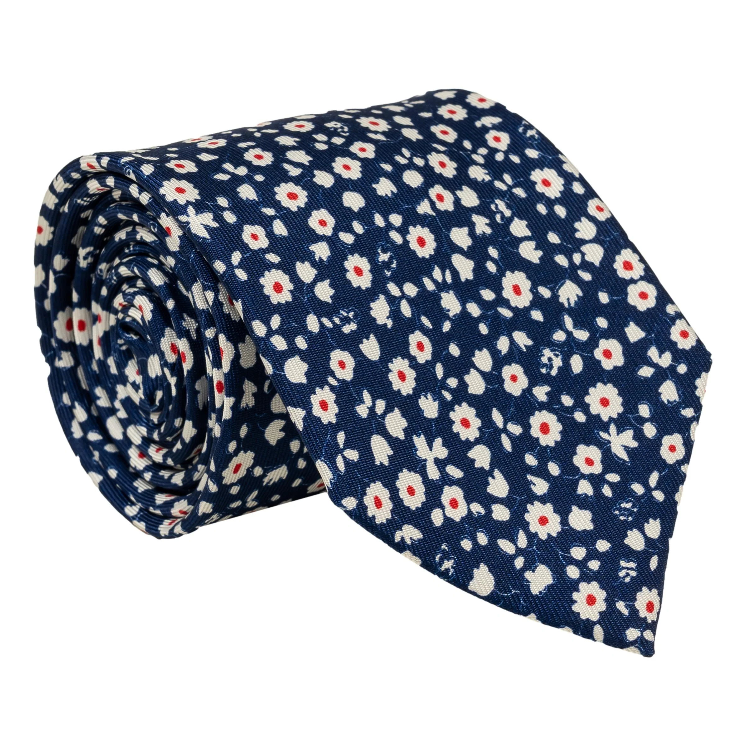 Novara Abstract Flower Silk Tie