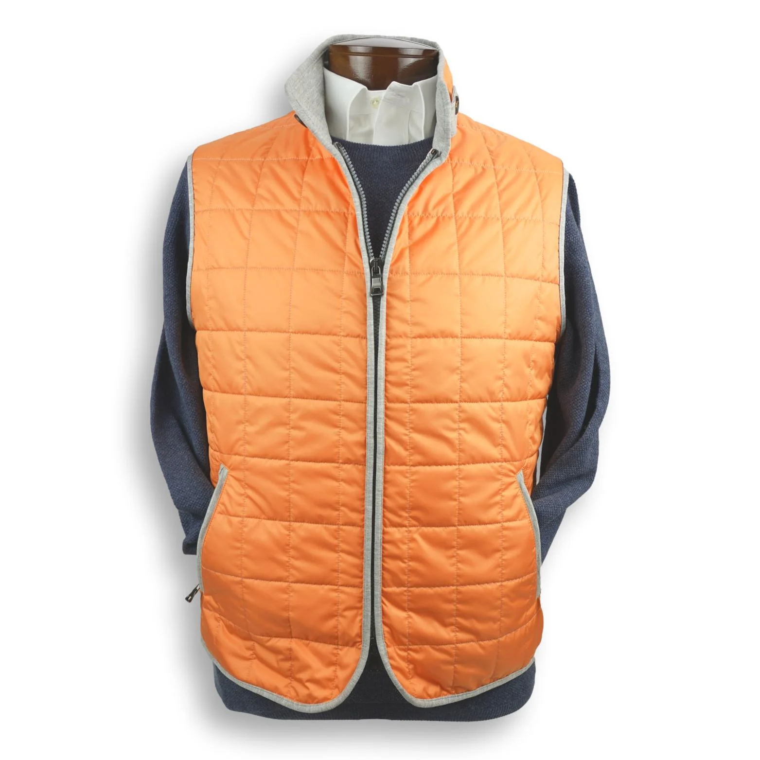 Orange Cream Theo Waterville Quilted Vest
