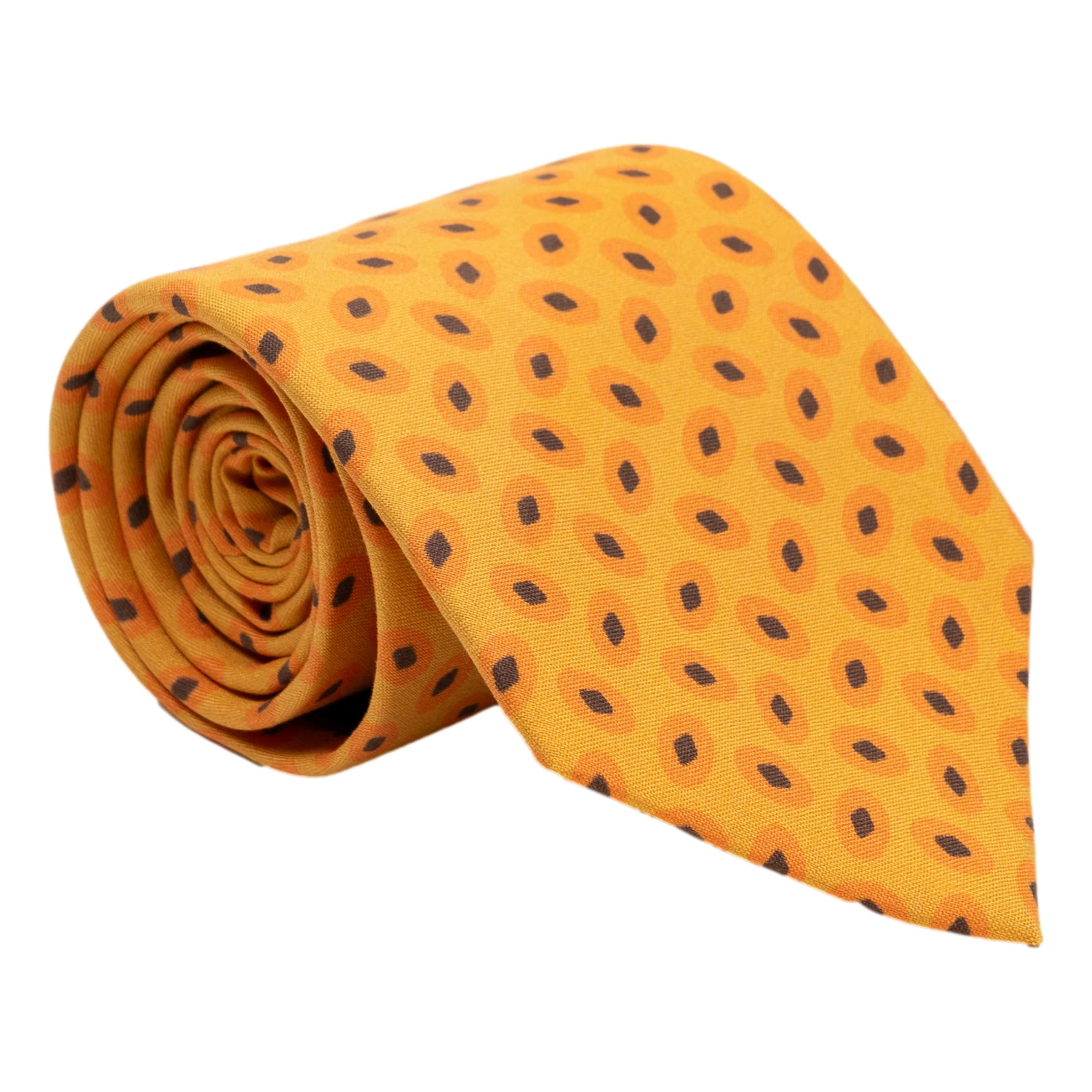 Oval with Diamond Pattern Silk Tie - Image 2