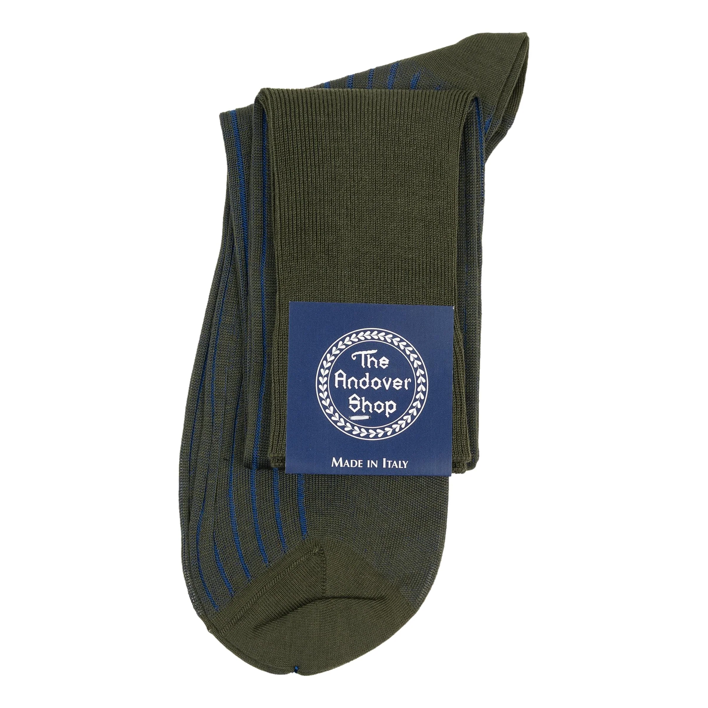 Over-the-Calf Cotton Shadow Ribbed Dress Sock - Image 2