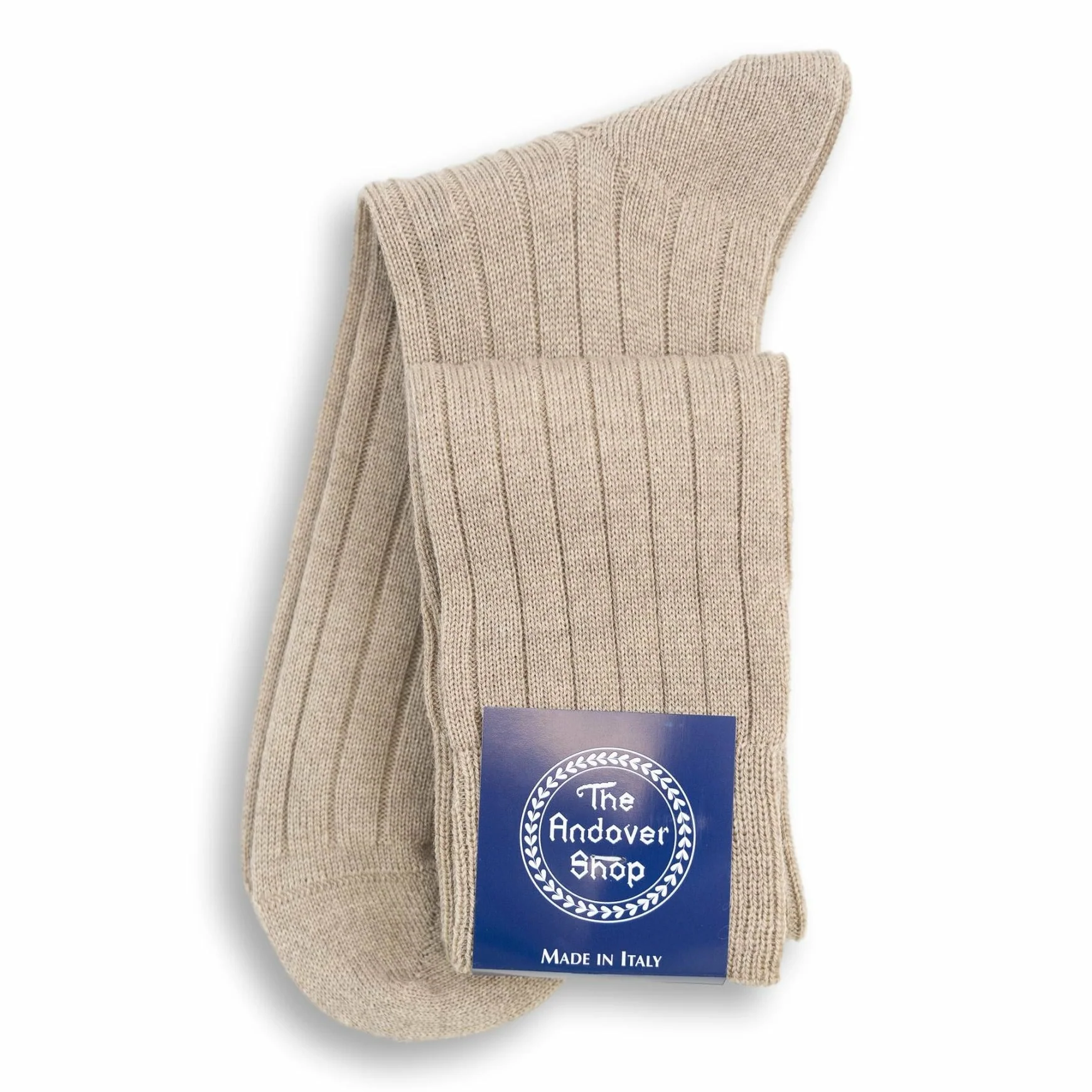 Over the Calf Ribbed Wool Dress Socks - Image 10