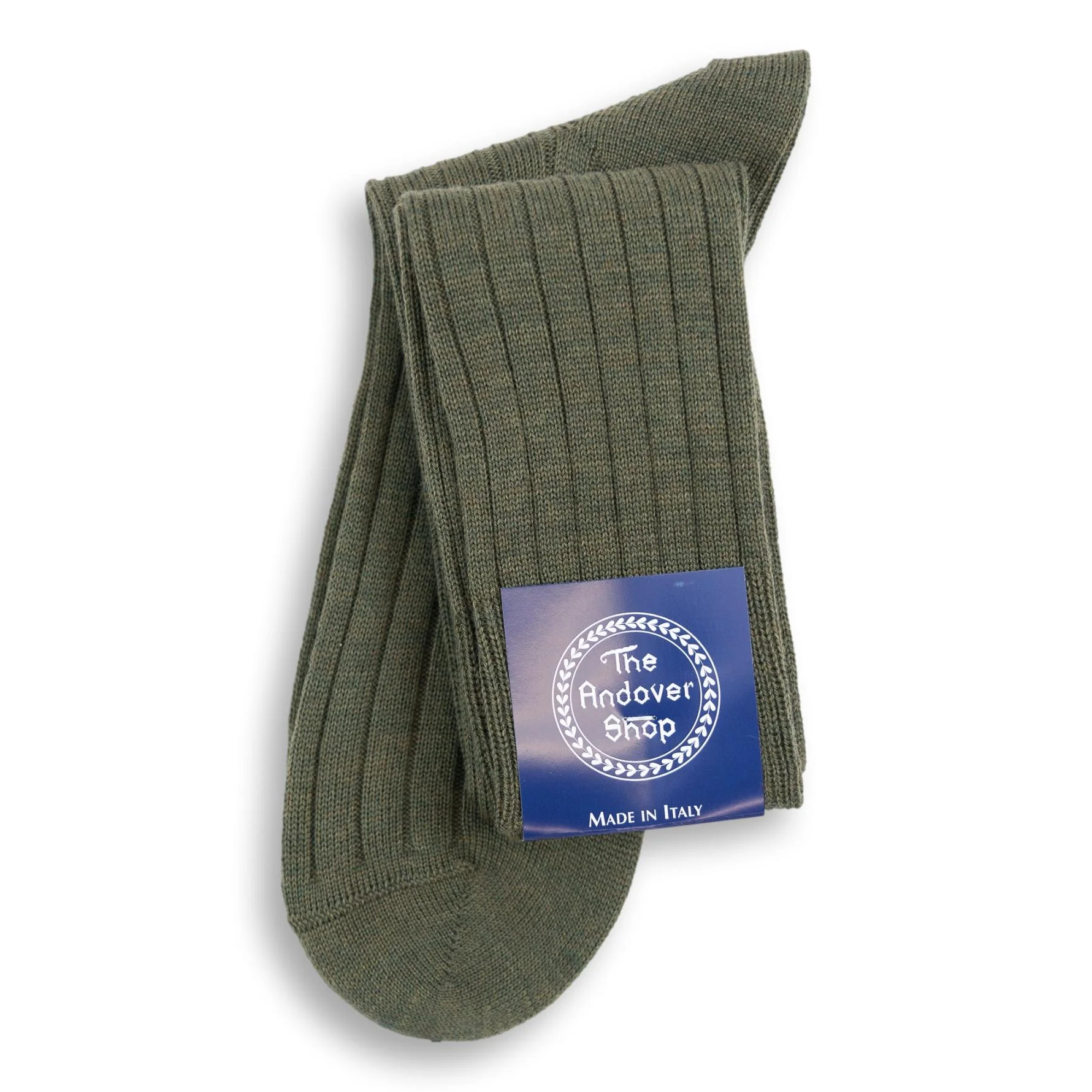 Over the Calf Ribbed Wool Dress Socks - Image 12