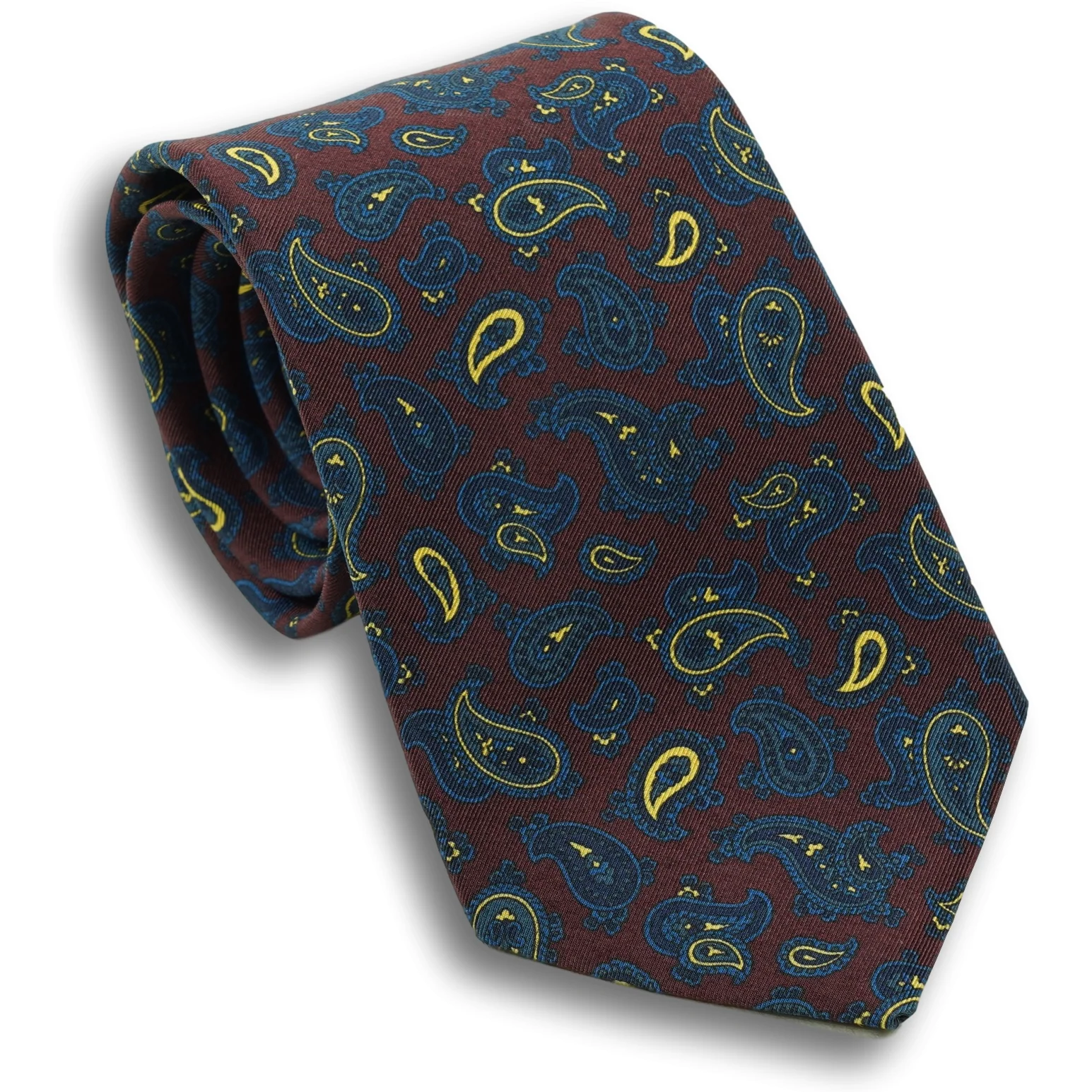 Paisley Irish Poplin Tie - Image 3