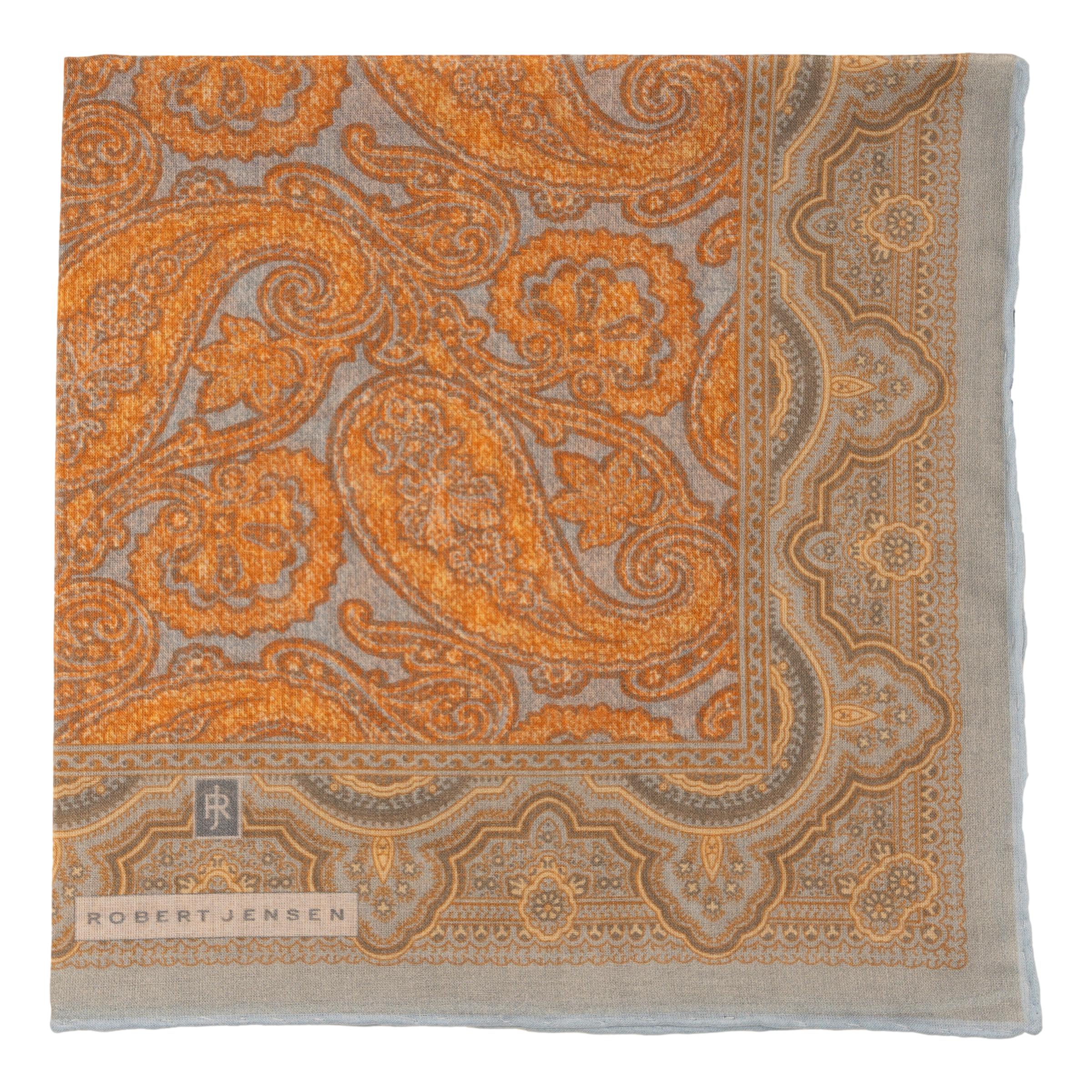 Paisley Patterned Cotton Pocket Square - Image 2