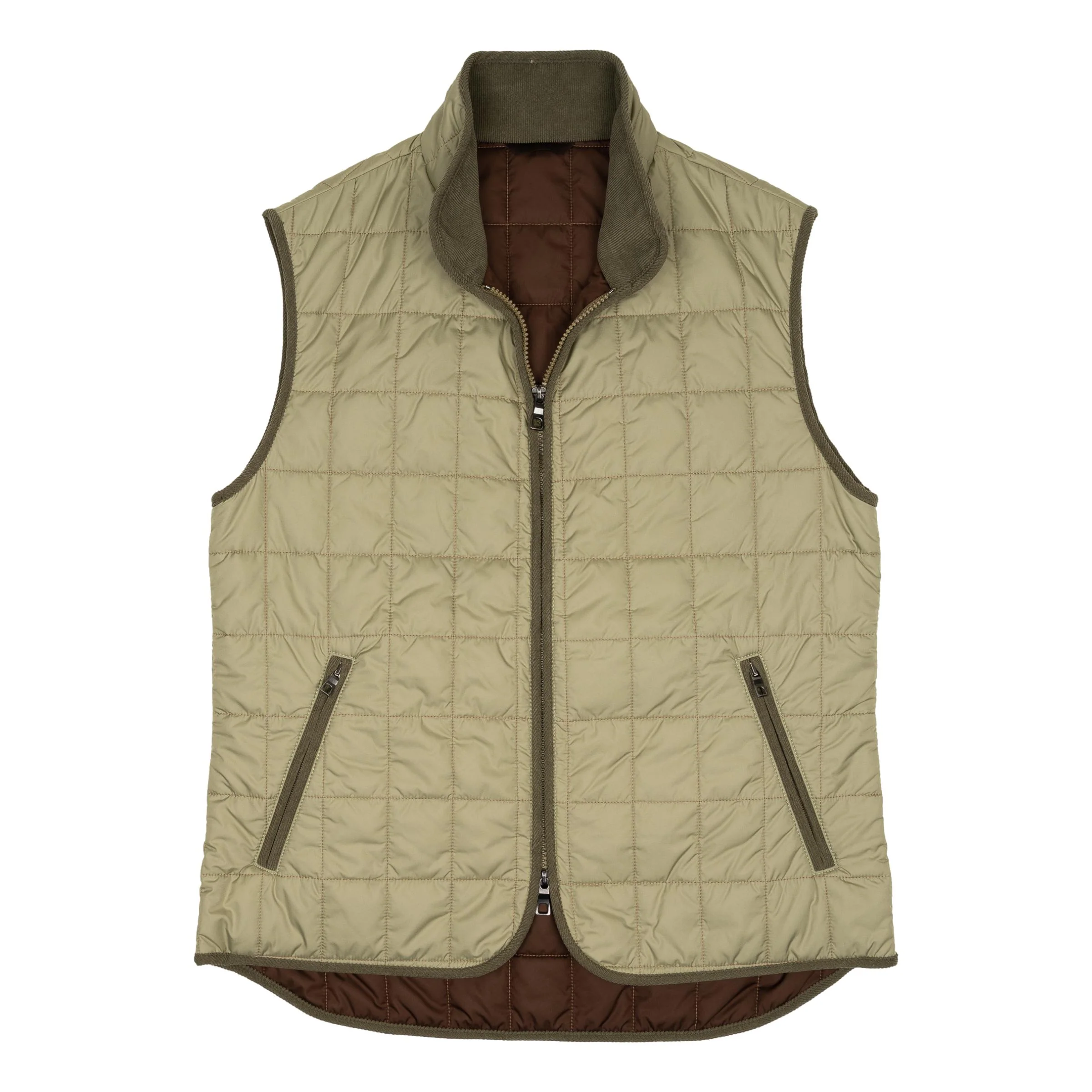 Pear Green Theo Waterville Quilted Vest