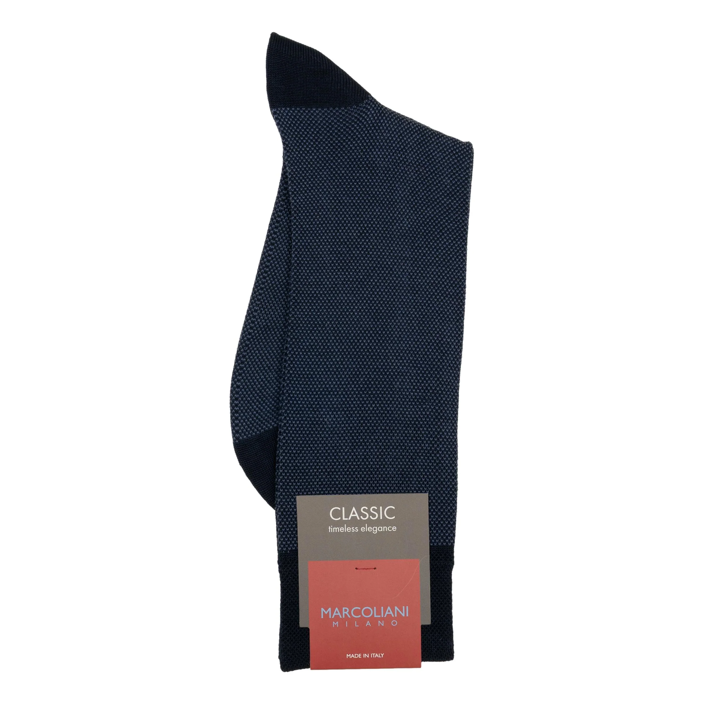Pima Cotton Birdseye Mid-calf Dress Socks