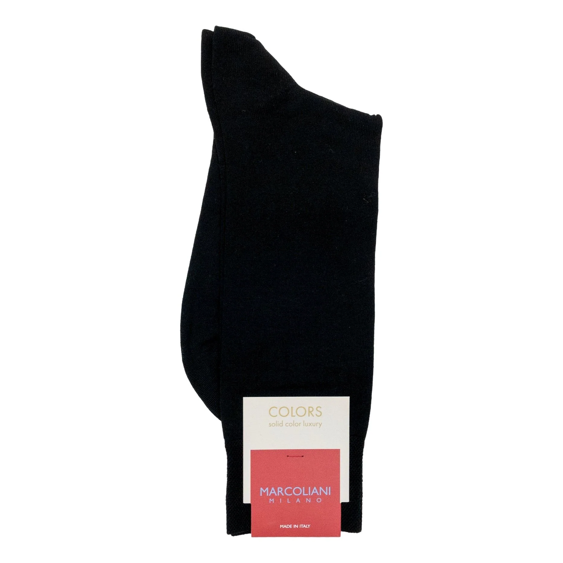 Pima Cotton Classic Plain Mid-Calf Dress Socks - Image 4
