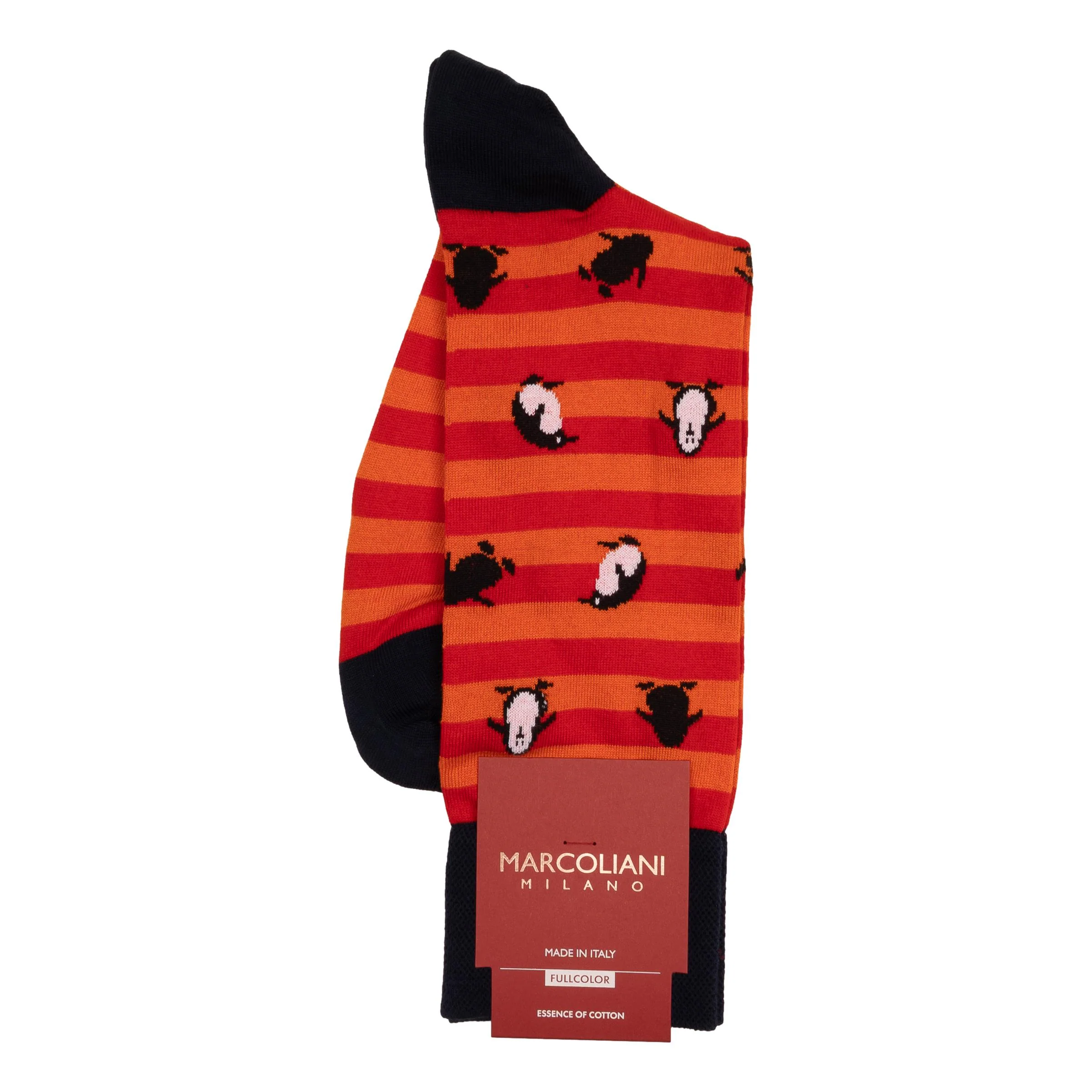 Pima Cotton Penguin Mid-Calf Dress Socks