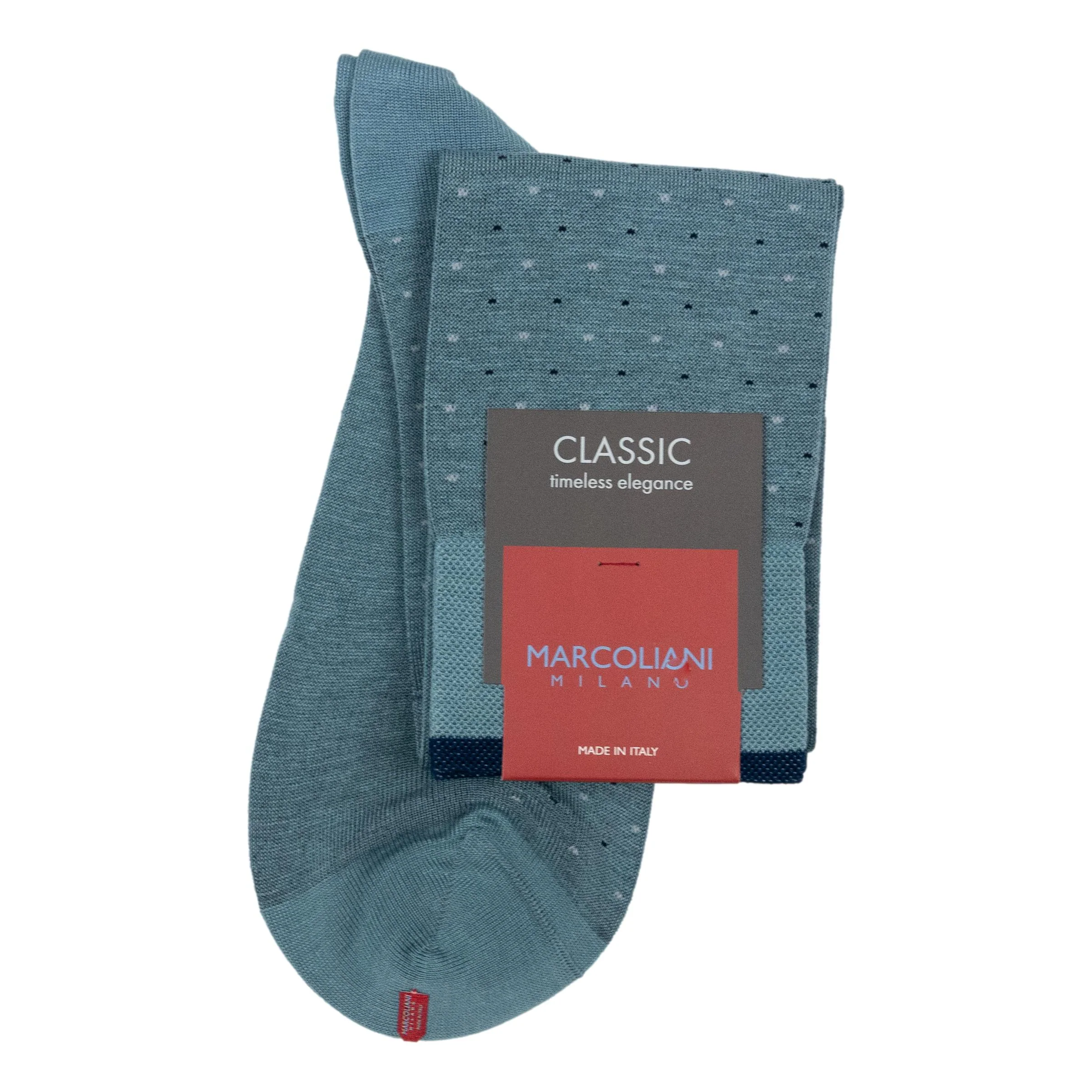 Pima Cotton Varese Pindot Over-the-Calf Dress Socks - Image 2