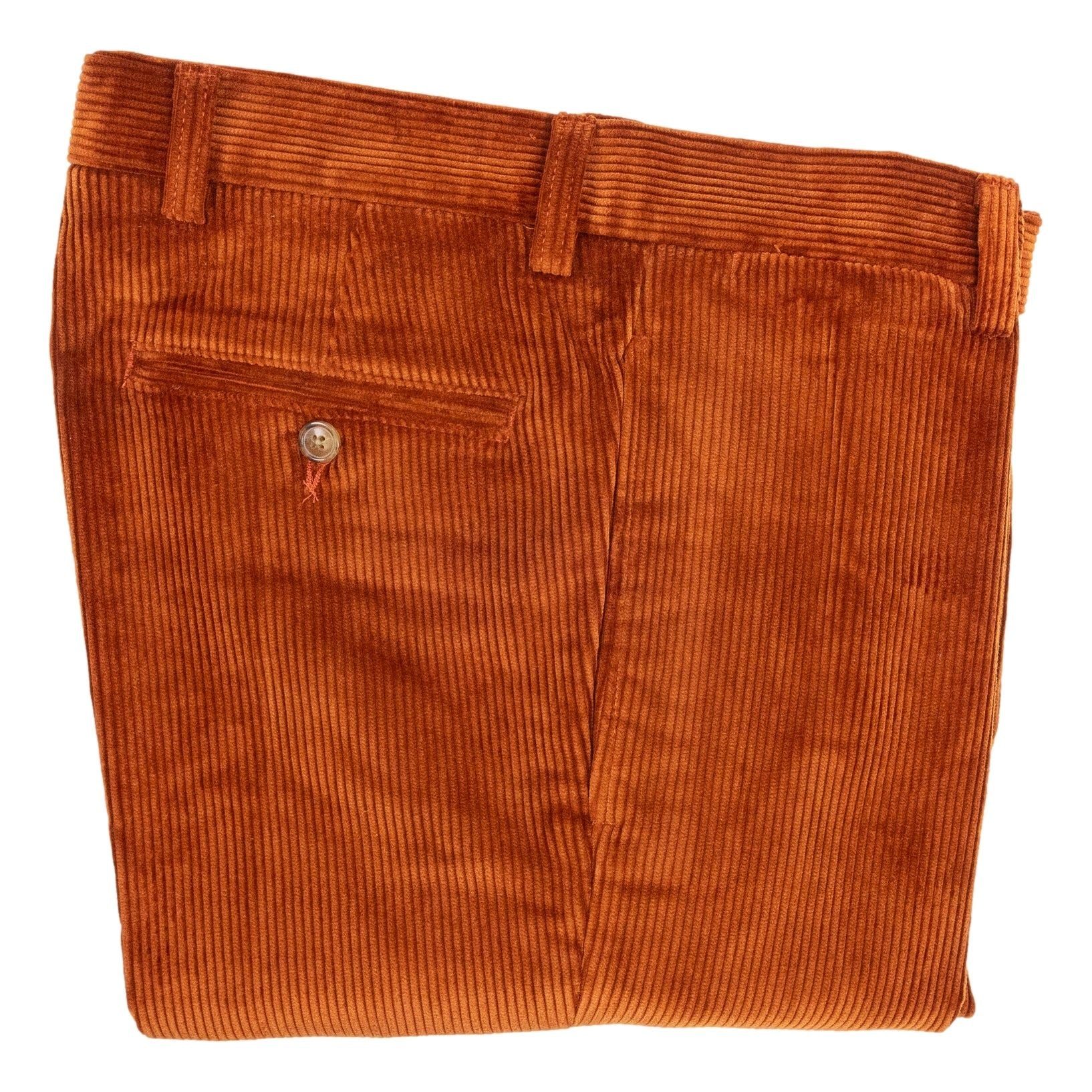 Plain Front Corduroy Trousers - Image 7