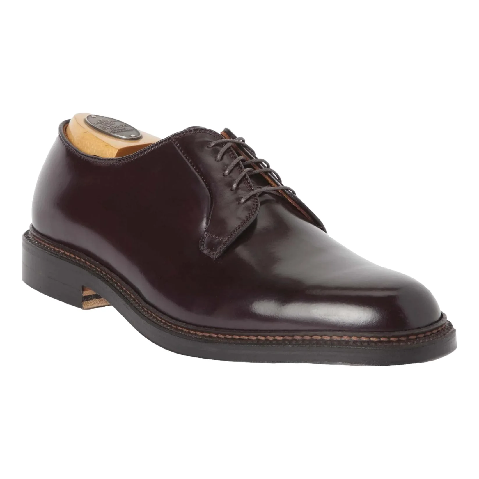 Alden 990 Plain Toe Blucher Color 8 Shell Cordovan